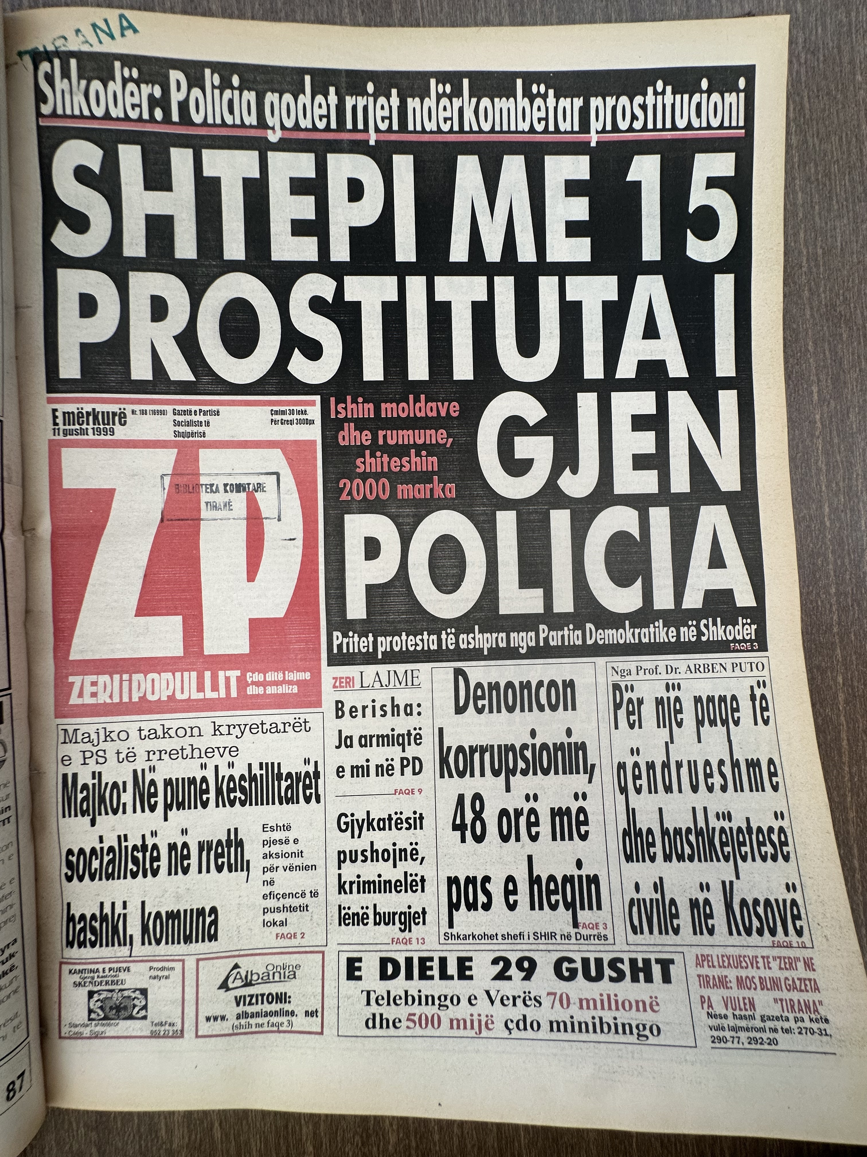 Zëri i Popullit 1999-08-11