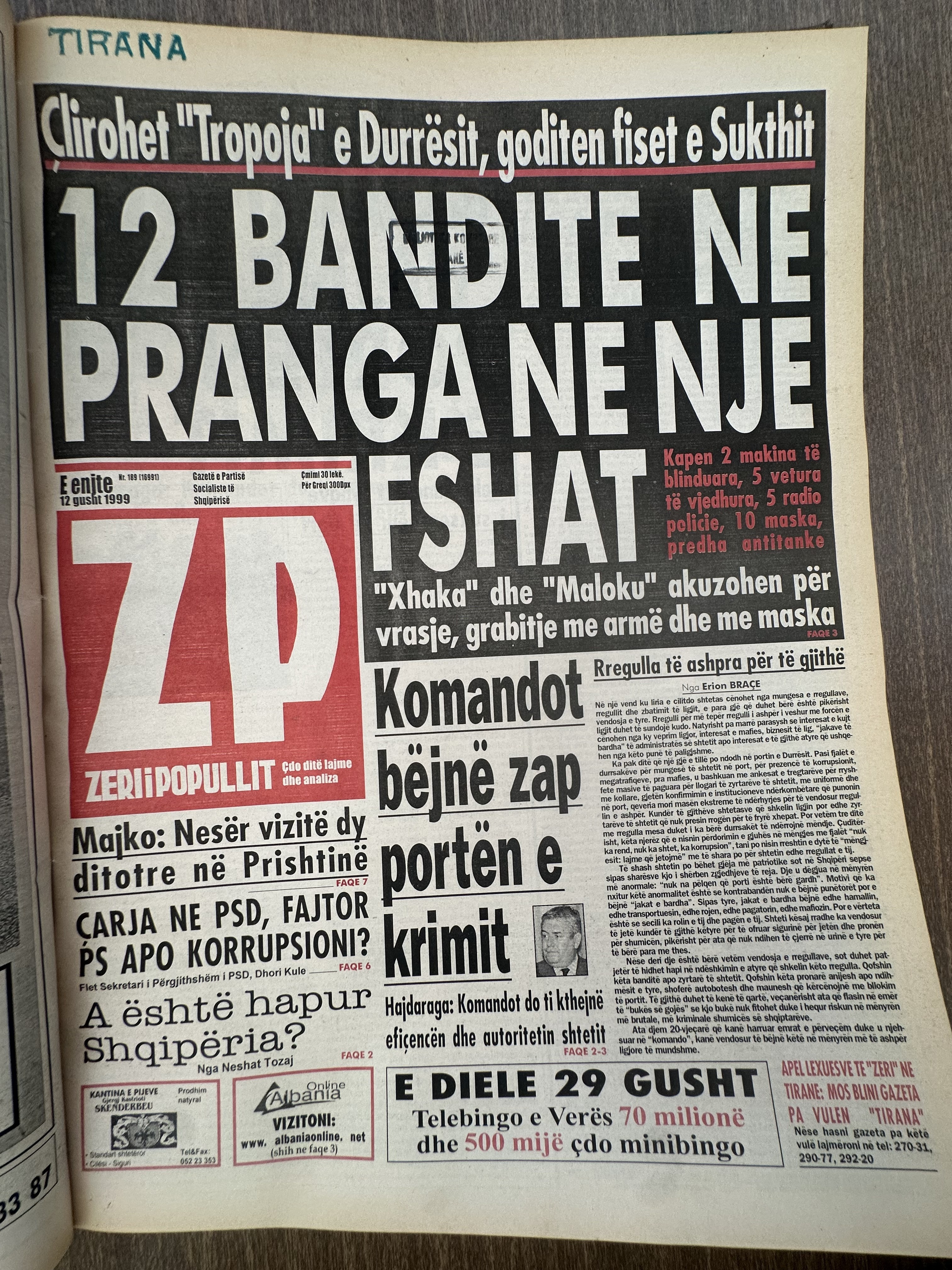 Zëri i Popullit 1999-08-12