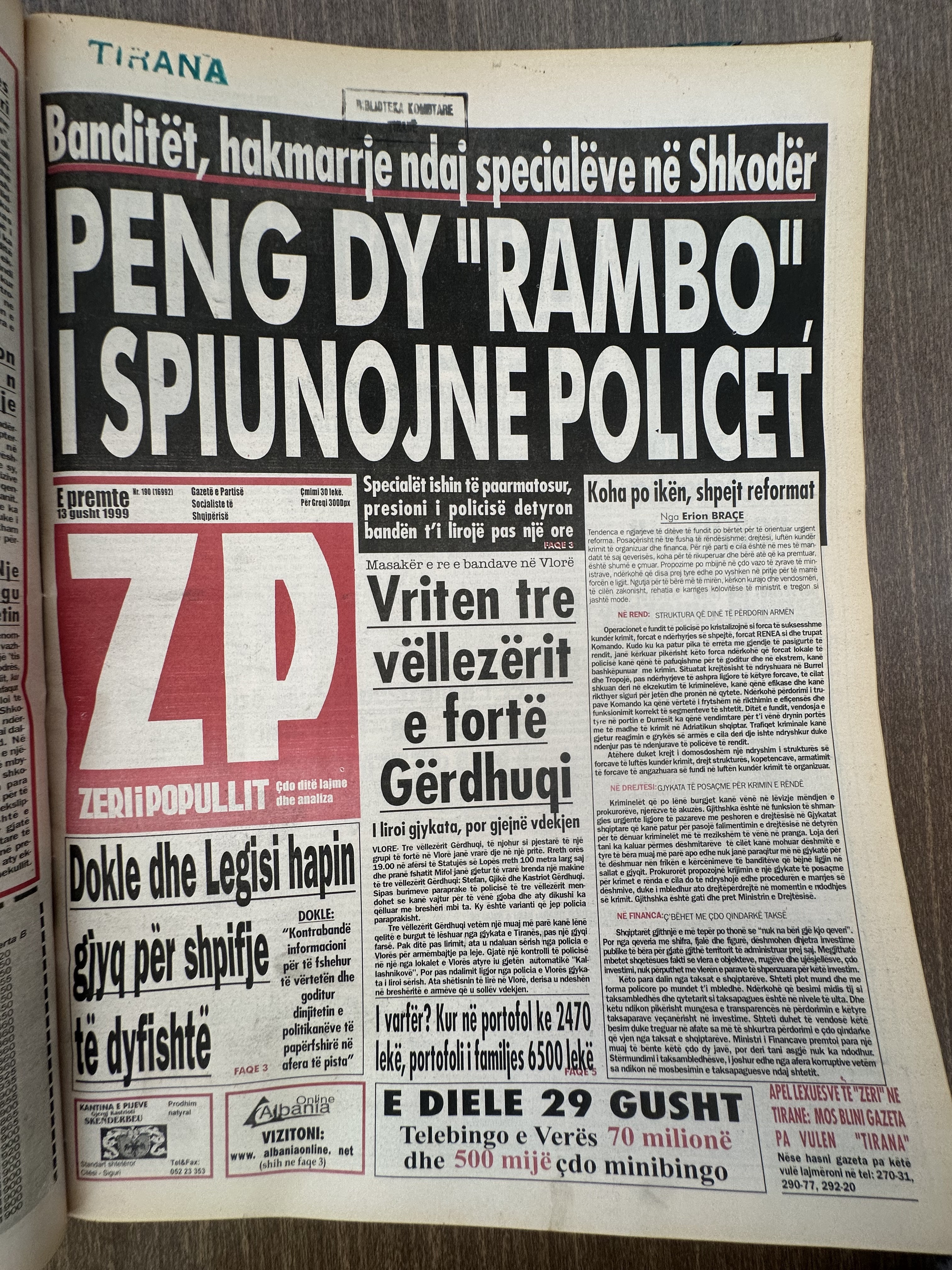 Zëri i Popullit 1999-08-15