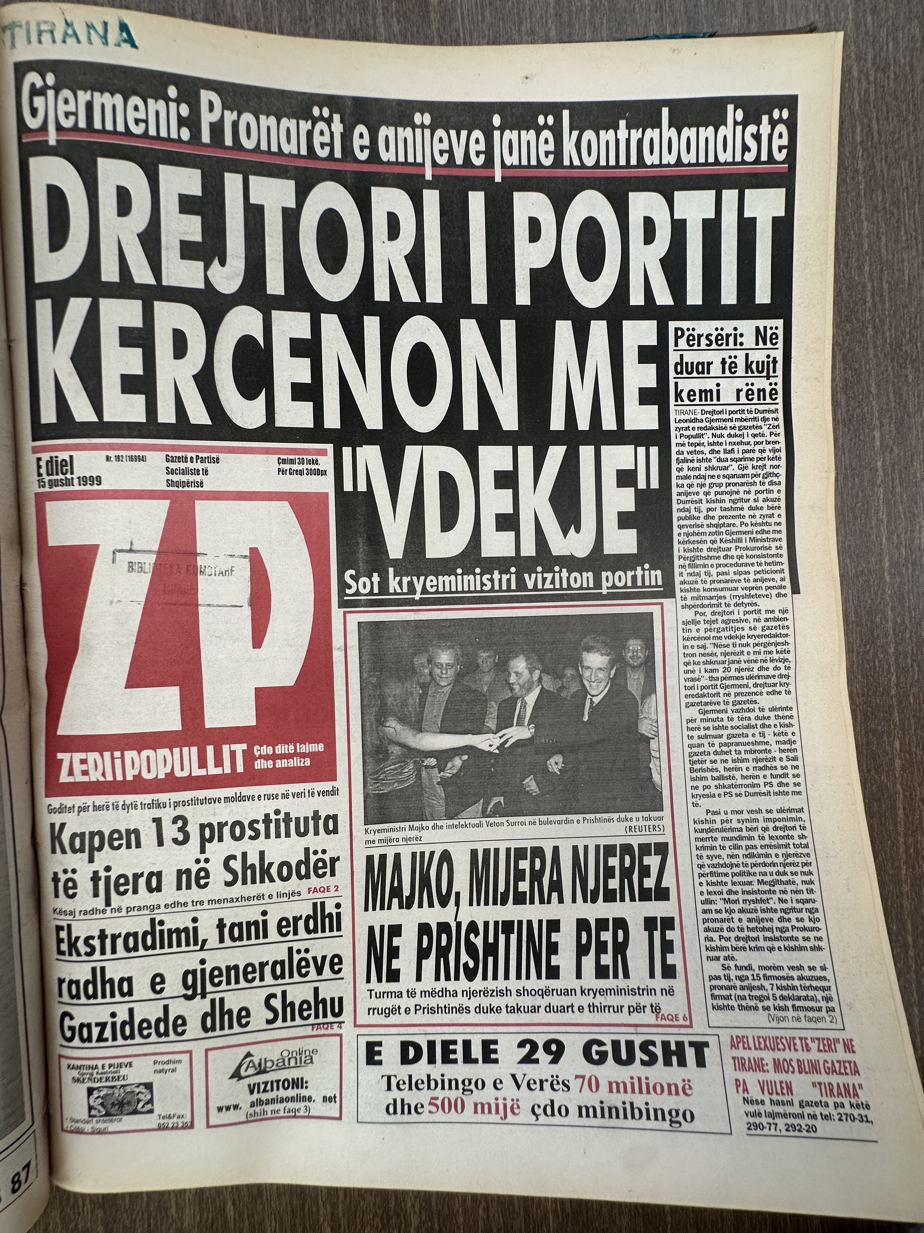 Zëri i Popullit 1999-08-15