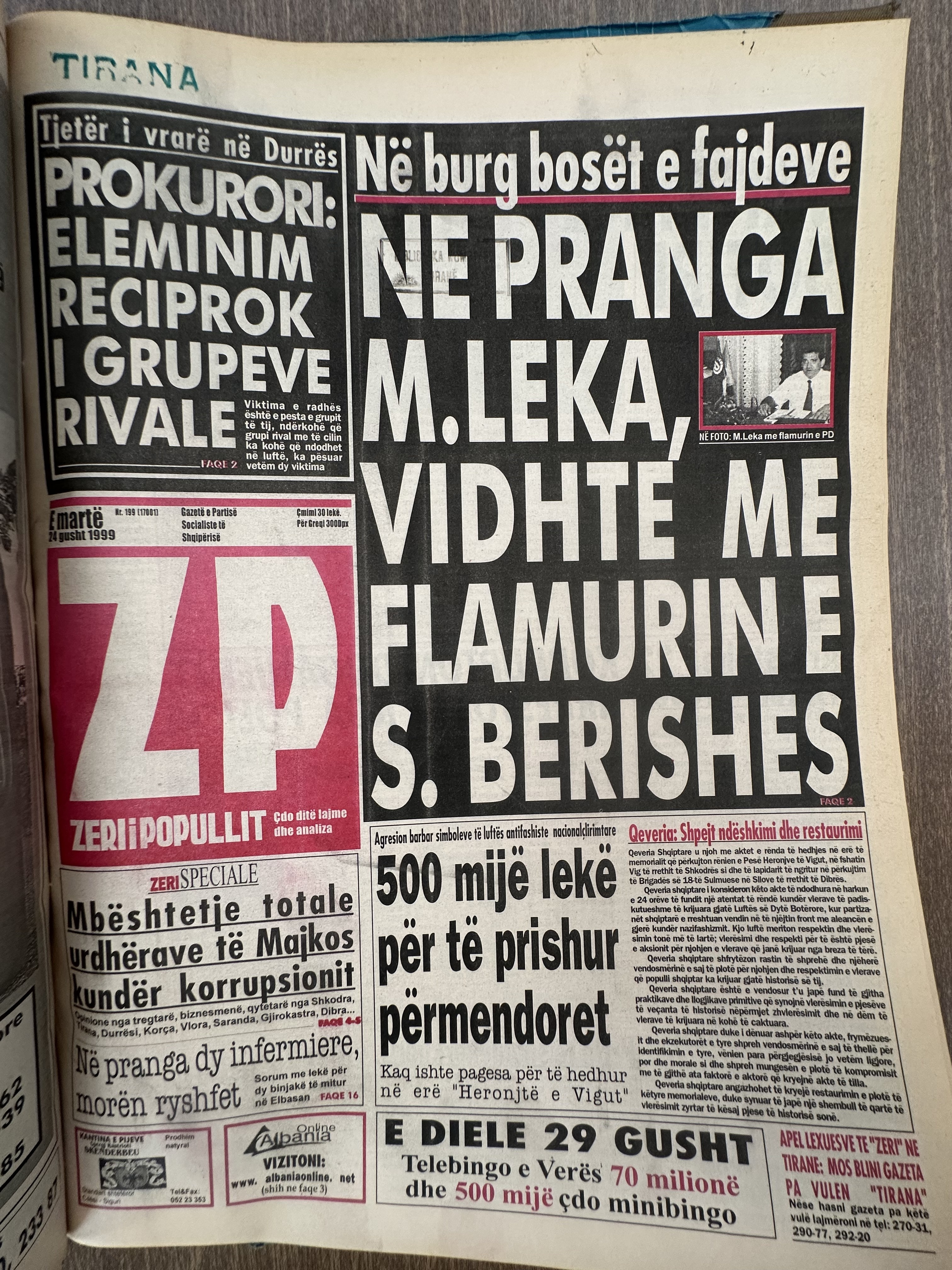 Zëri i Popullit 1999-08-24