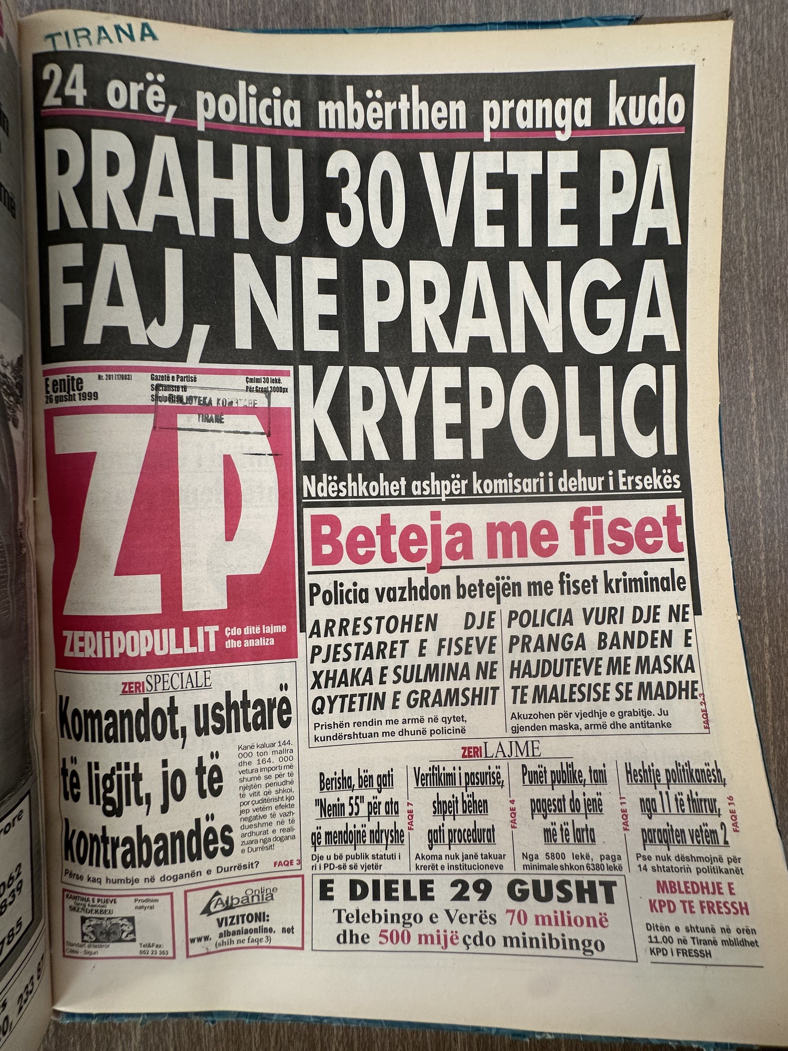 Zëri i Popullit 1999-08-26