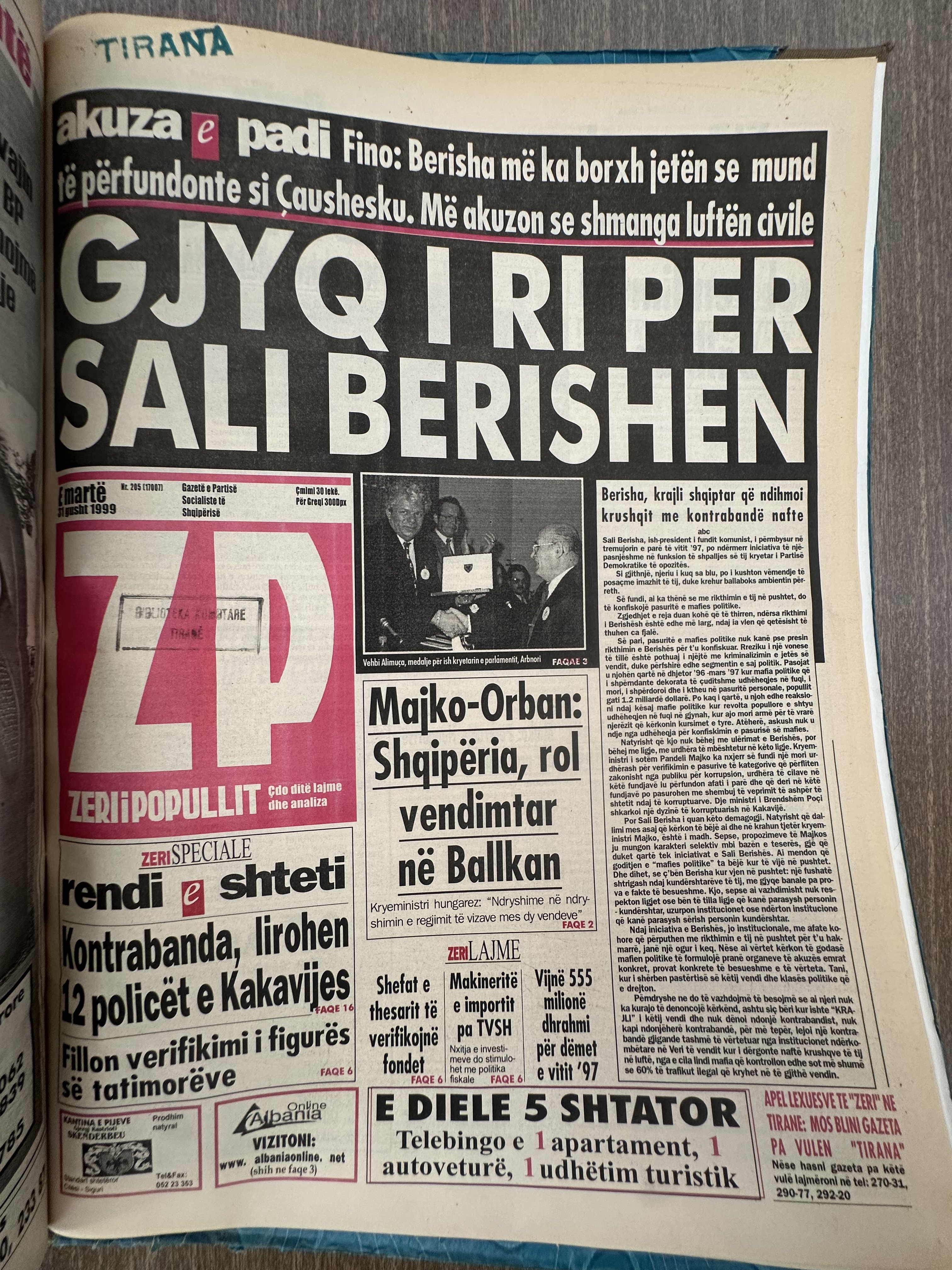 Zëri i Popullit 1999-08-05