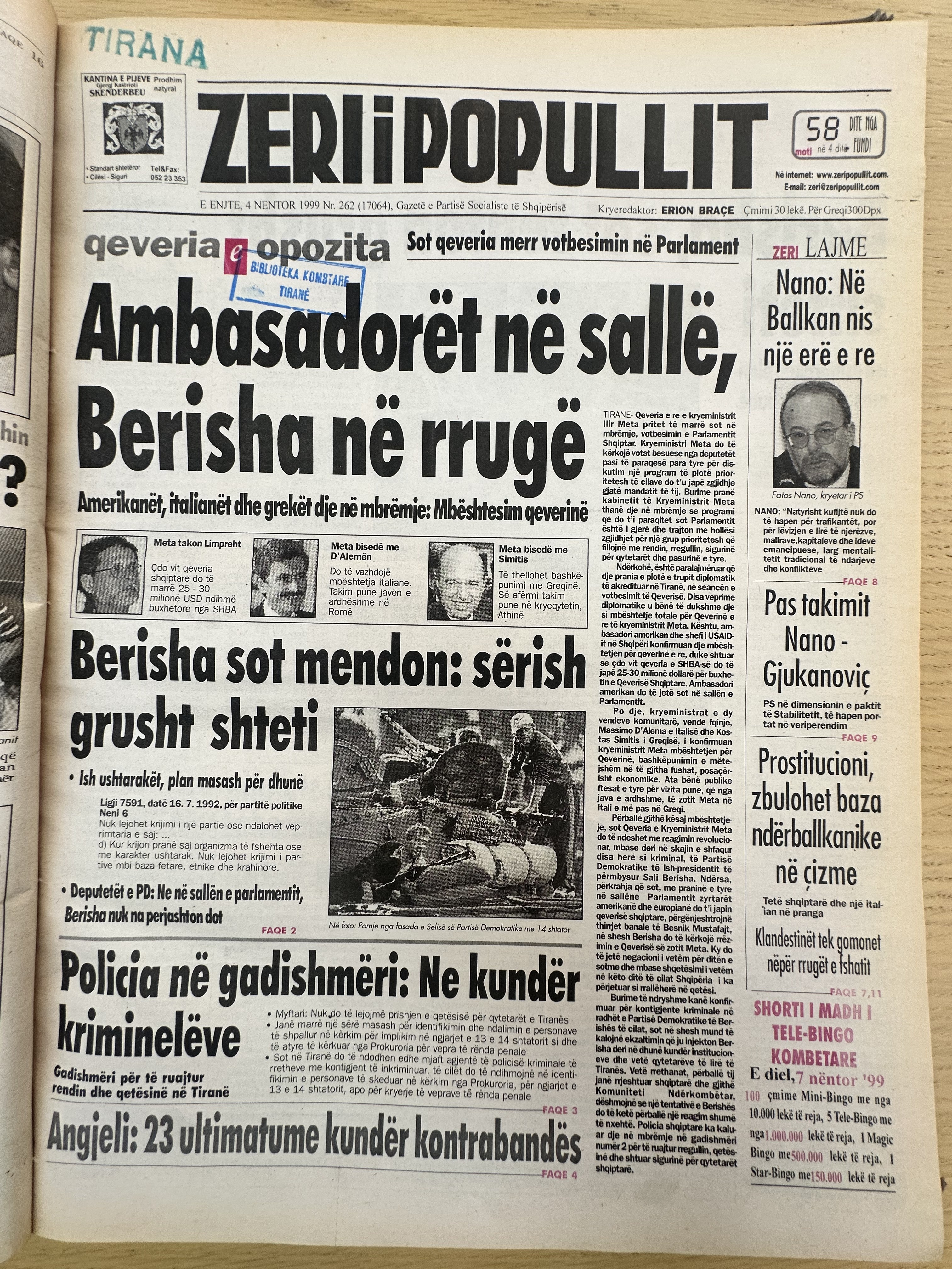 Zëri i Popullit 1999-11-04