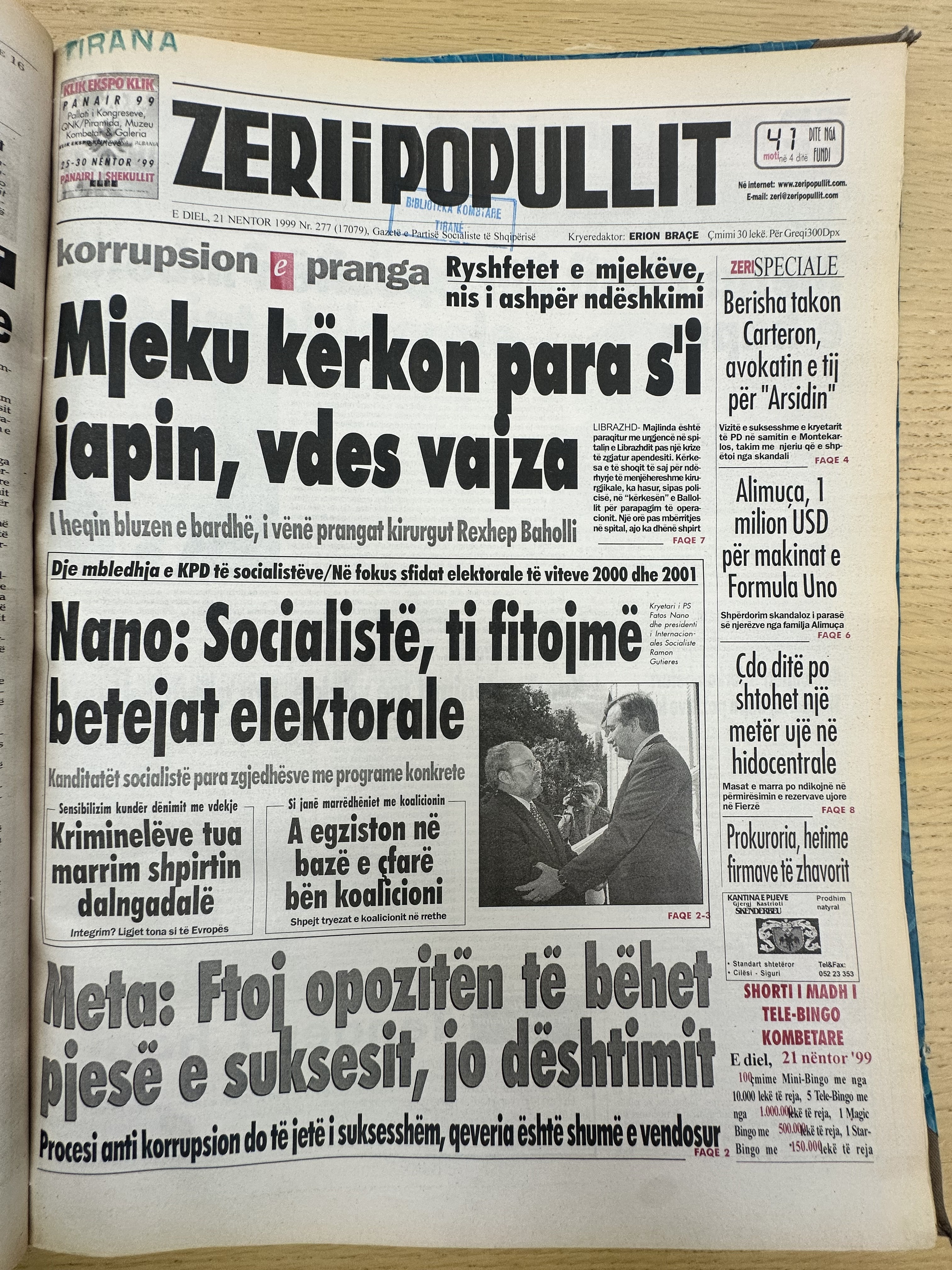 Zëri i Popullit 1999-11-21