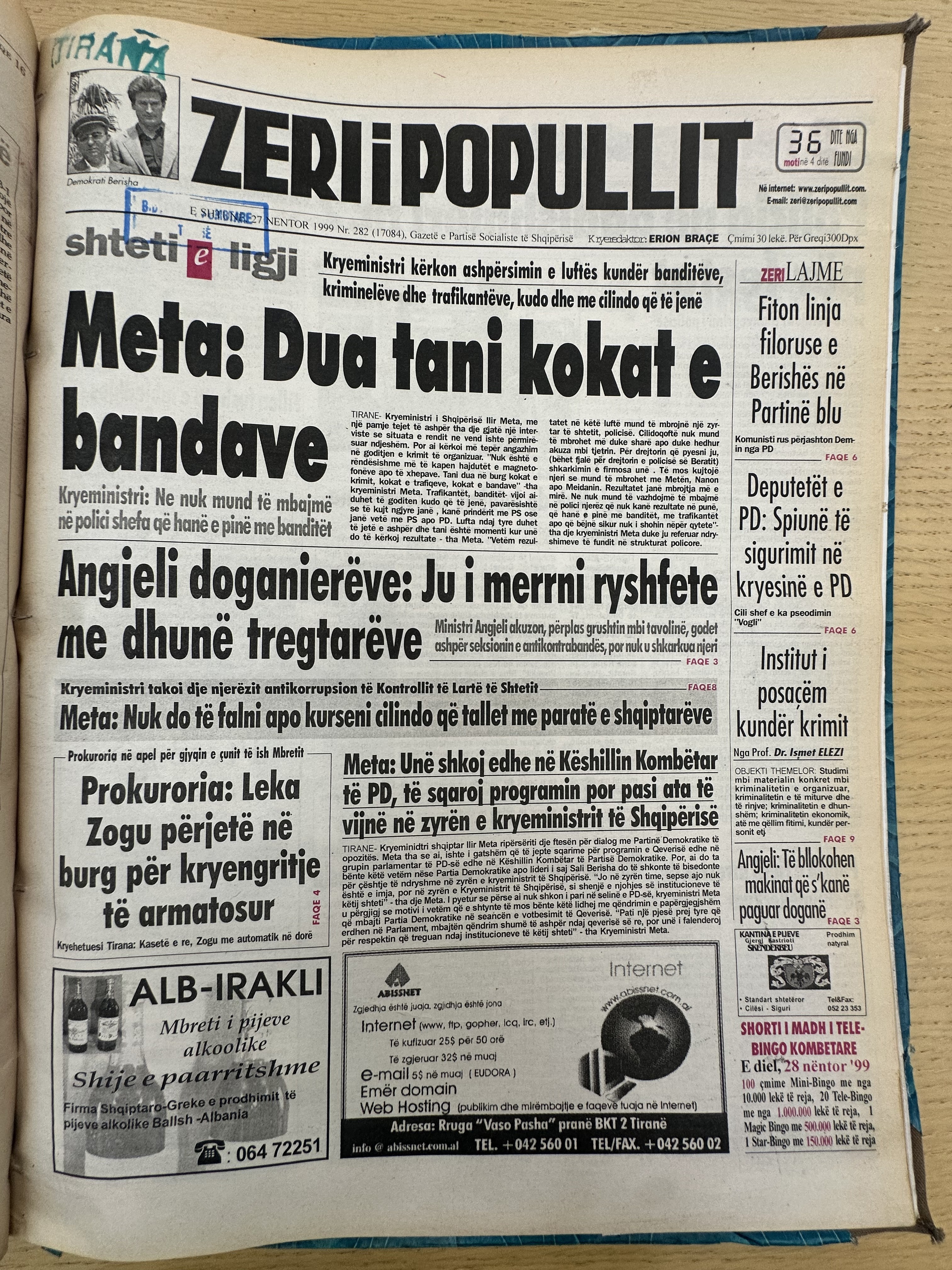 Zëri i Popullit 1999-09-27