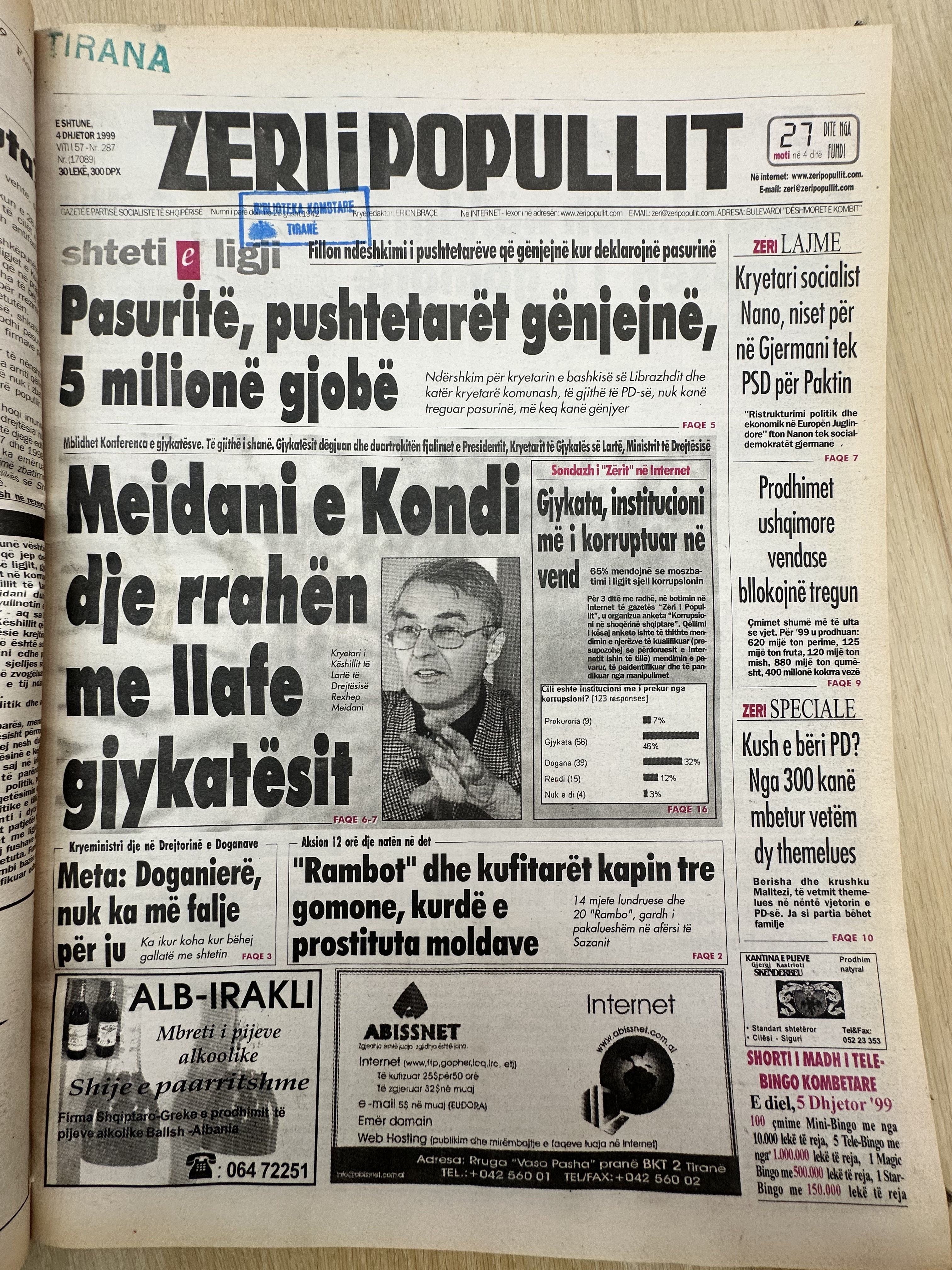Zëri i Popullit 1999-10-13