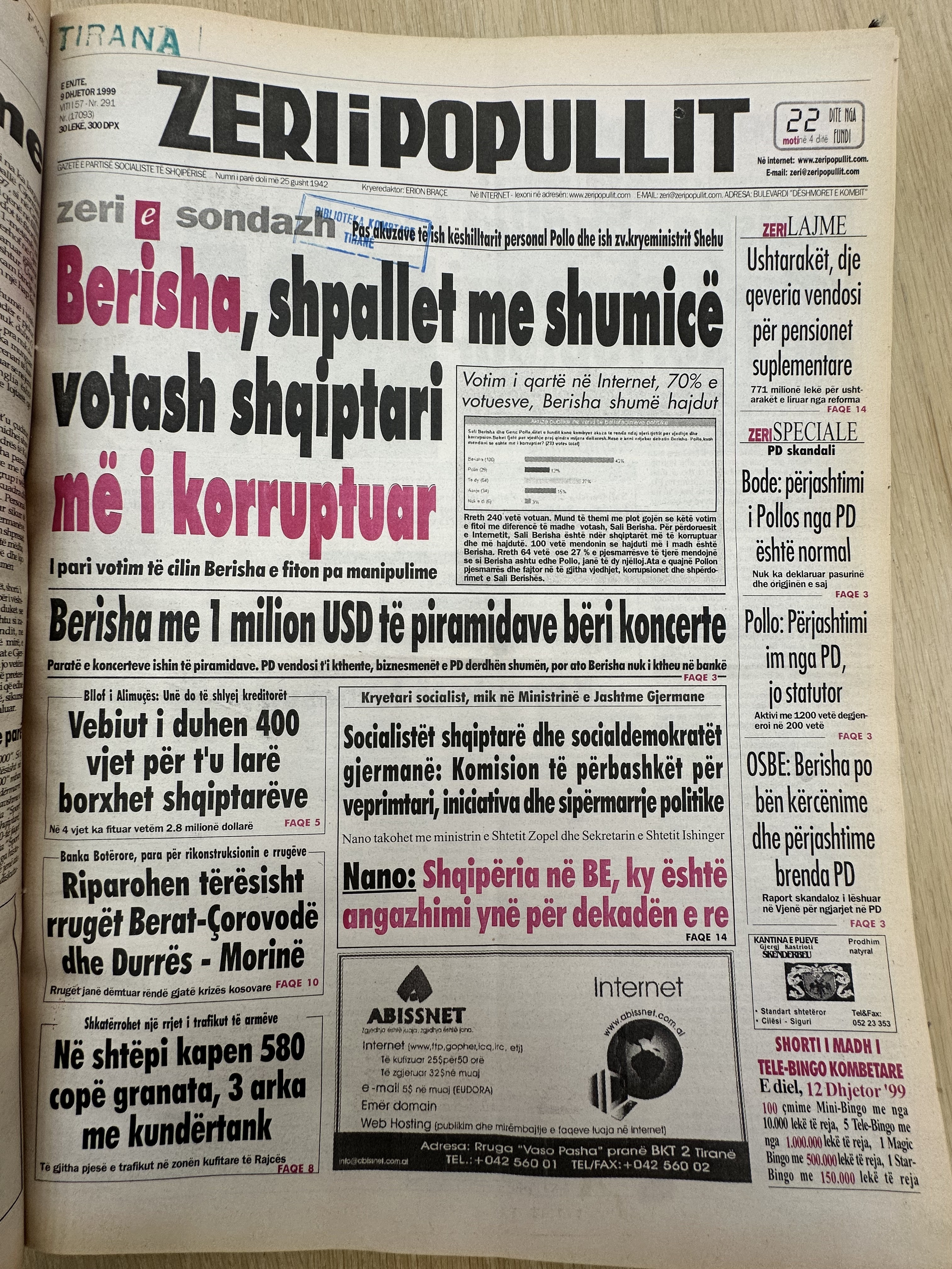 Zëri i Popullit 1999-12-31