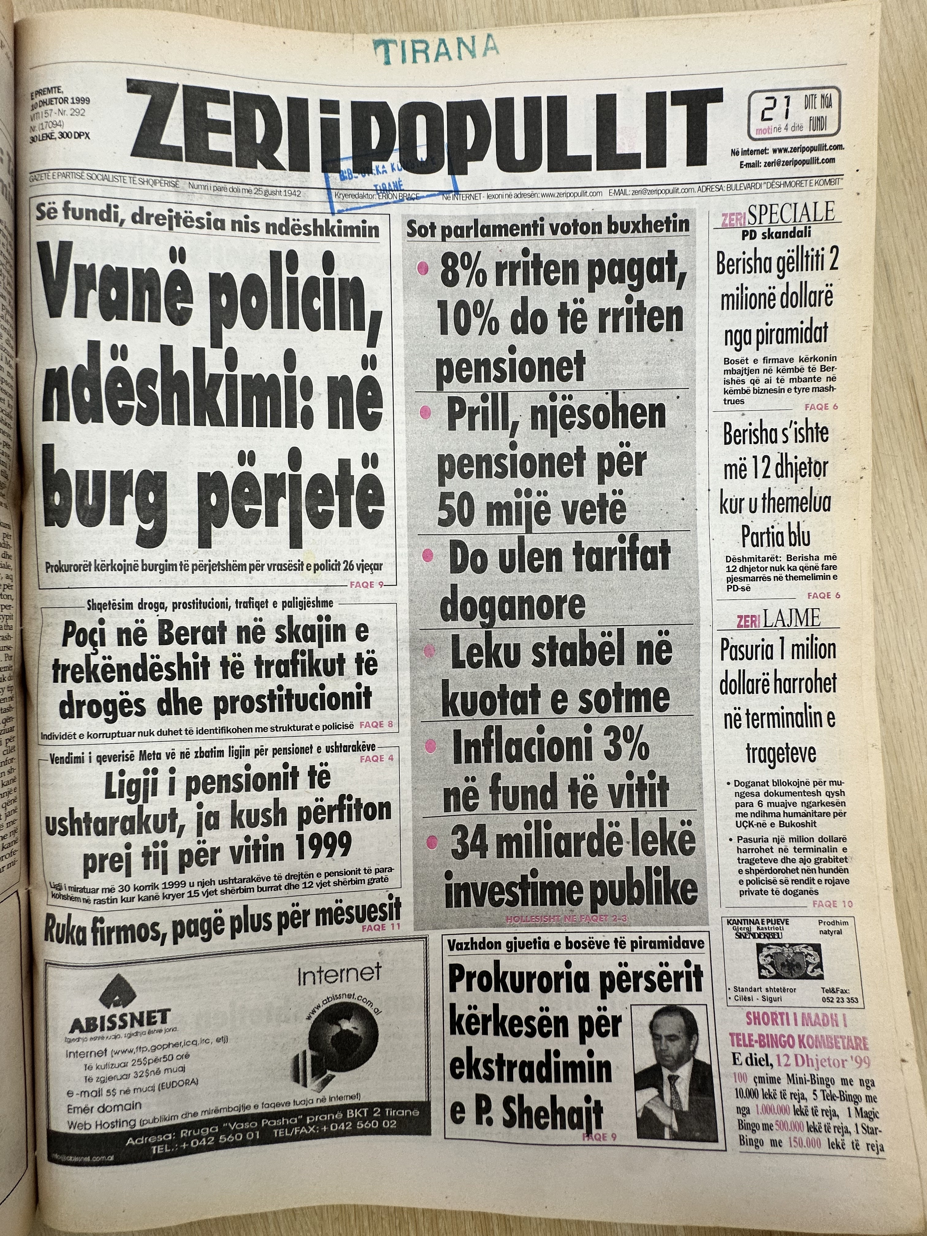 Zëri i Popullit 1999-06-07