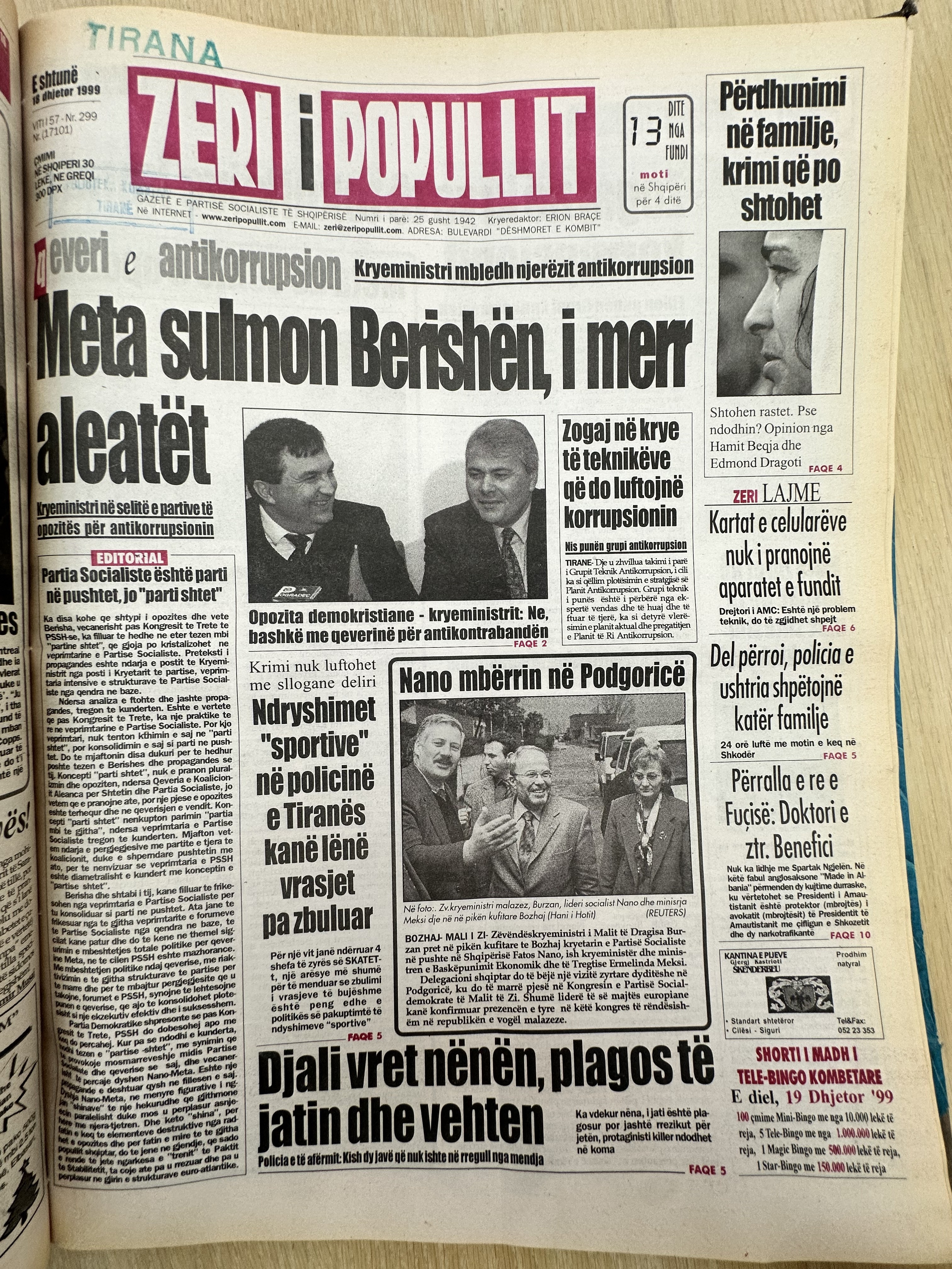 Zëri i Popullit 1999-09-18