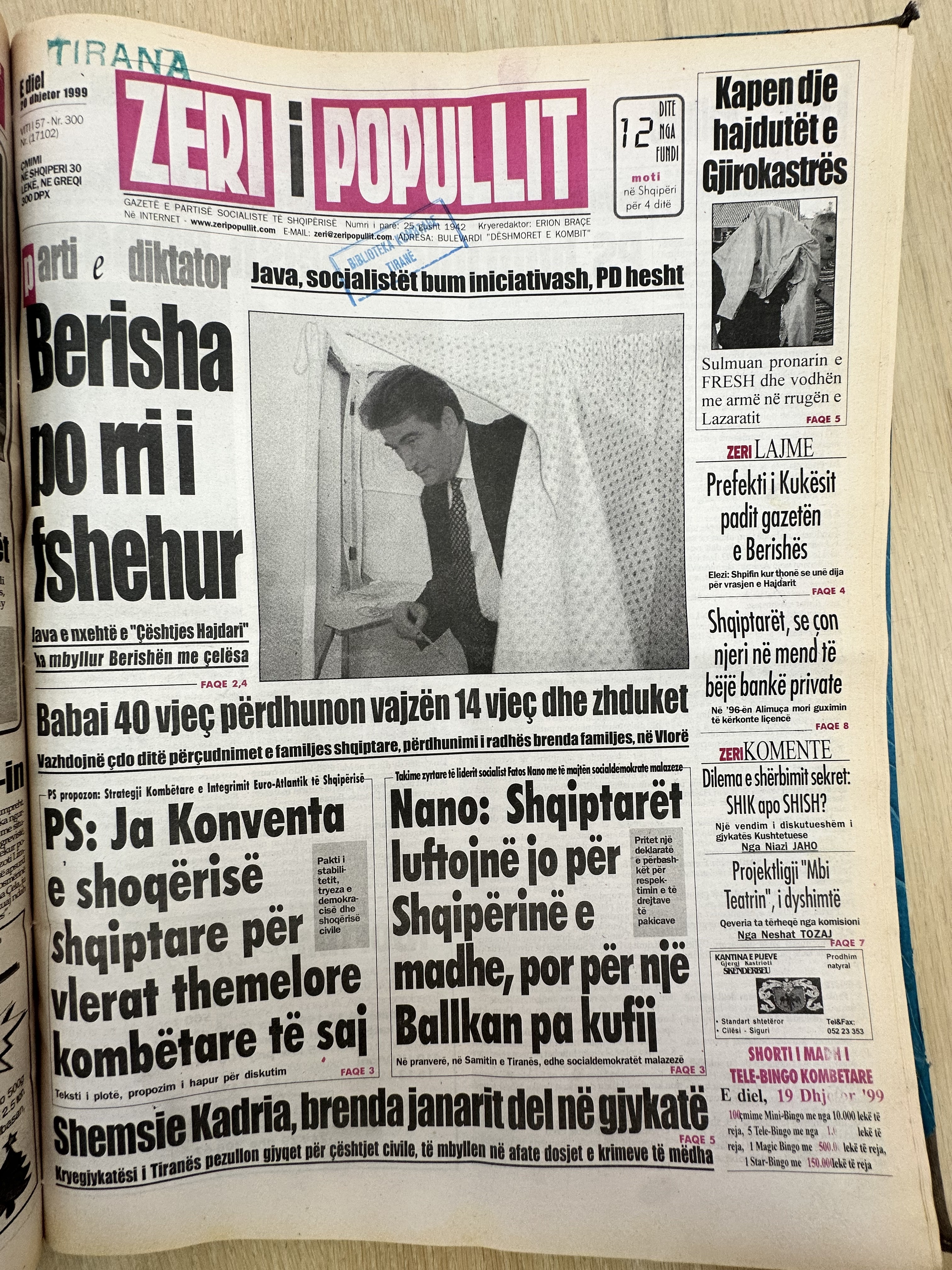 Zëri i Popullit 1999-04-30