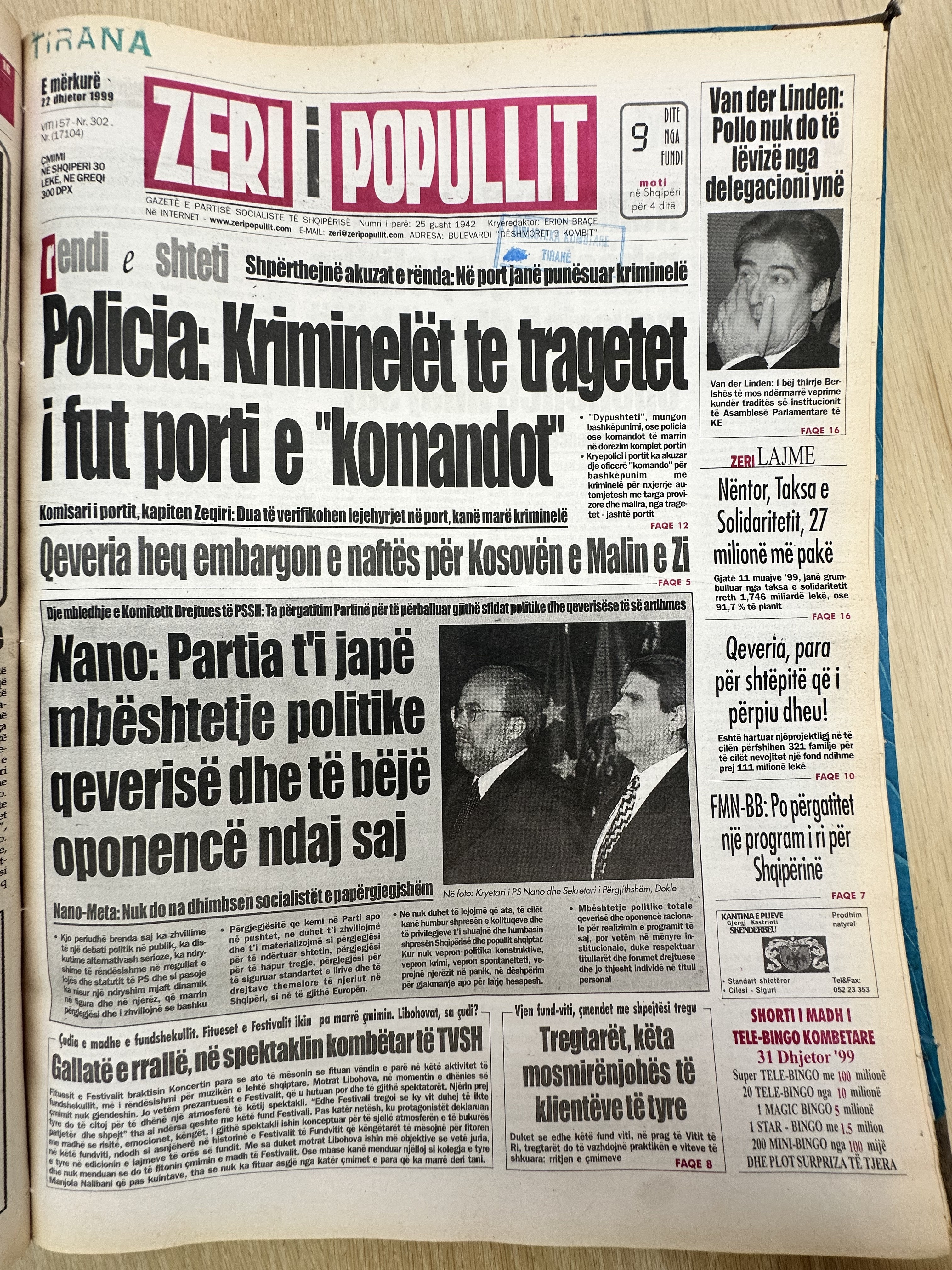 Zëri i Popullit 1999-02-27