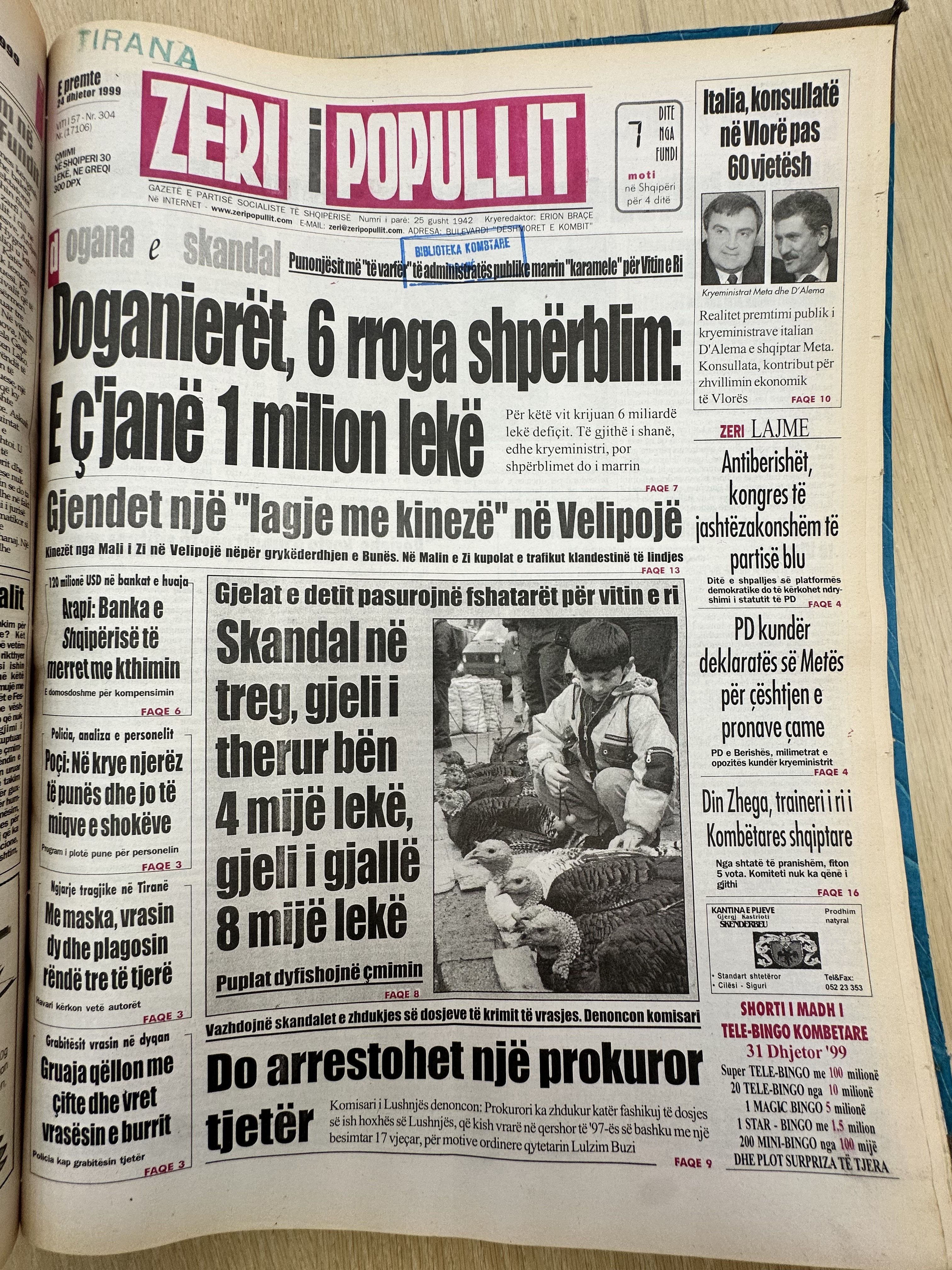 Zëri i Popullit 1999-12-31