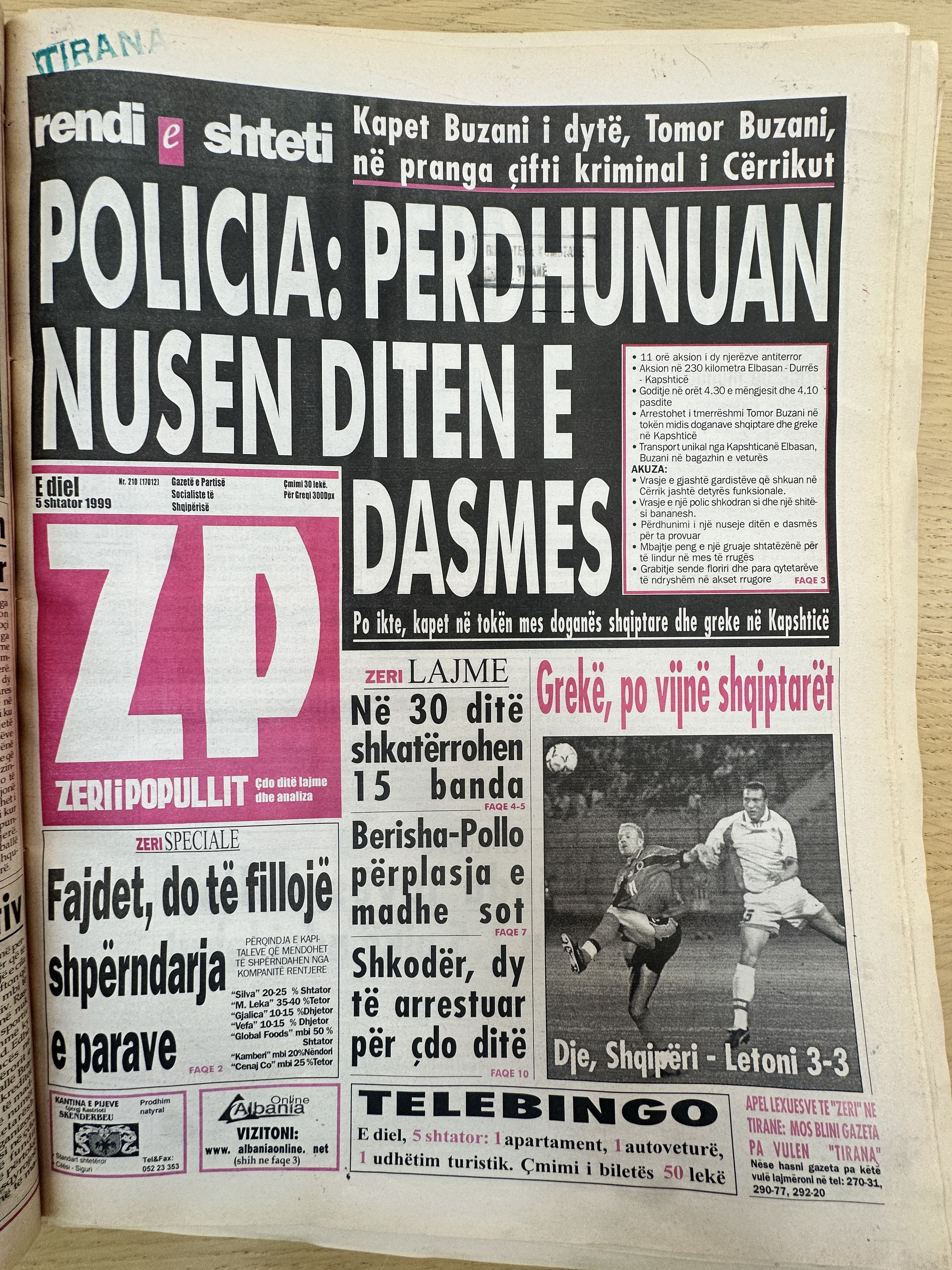 Zëri i Popullit 1999-09-05