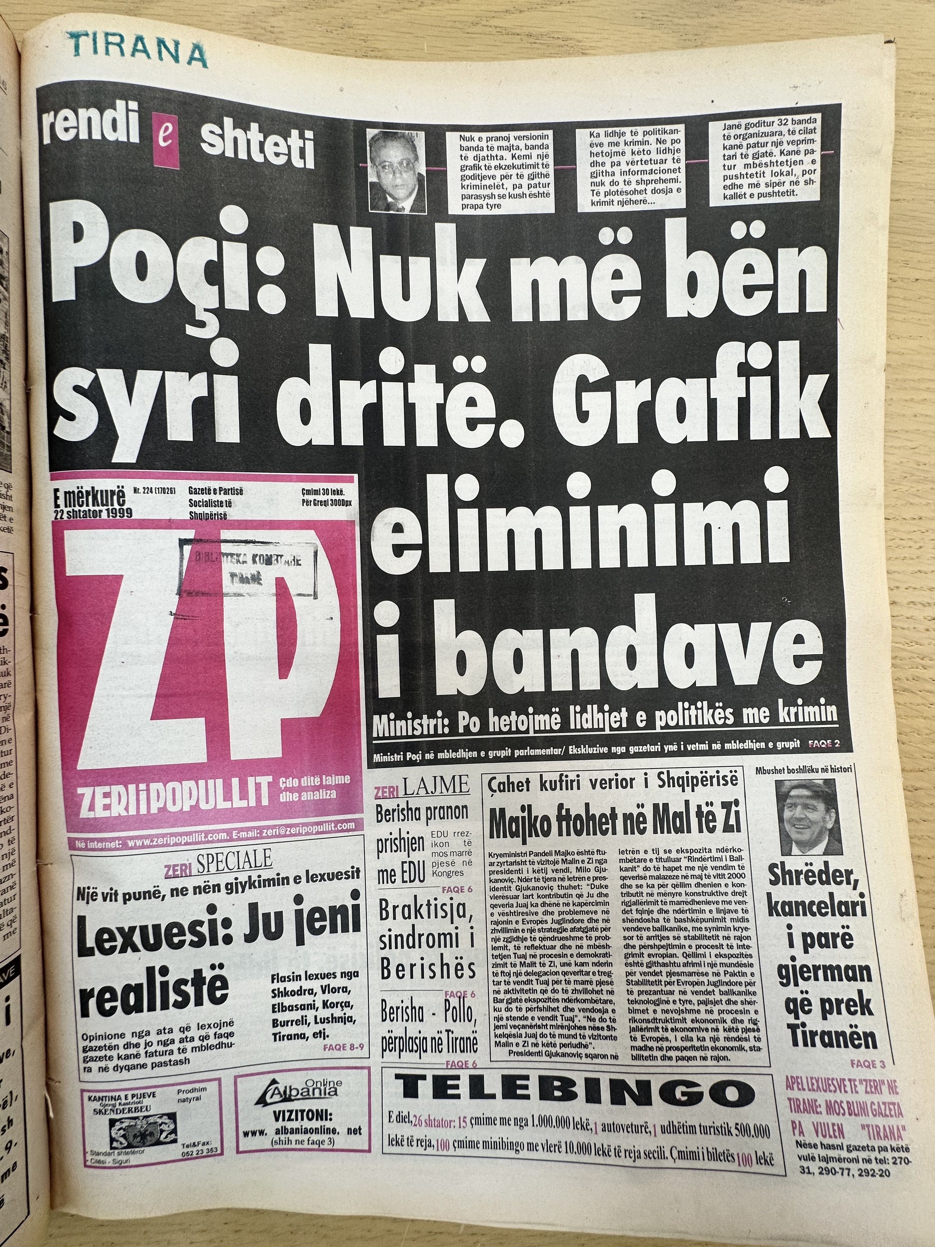Zëri i Popullit 1999-02-22