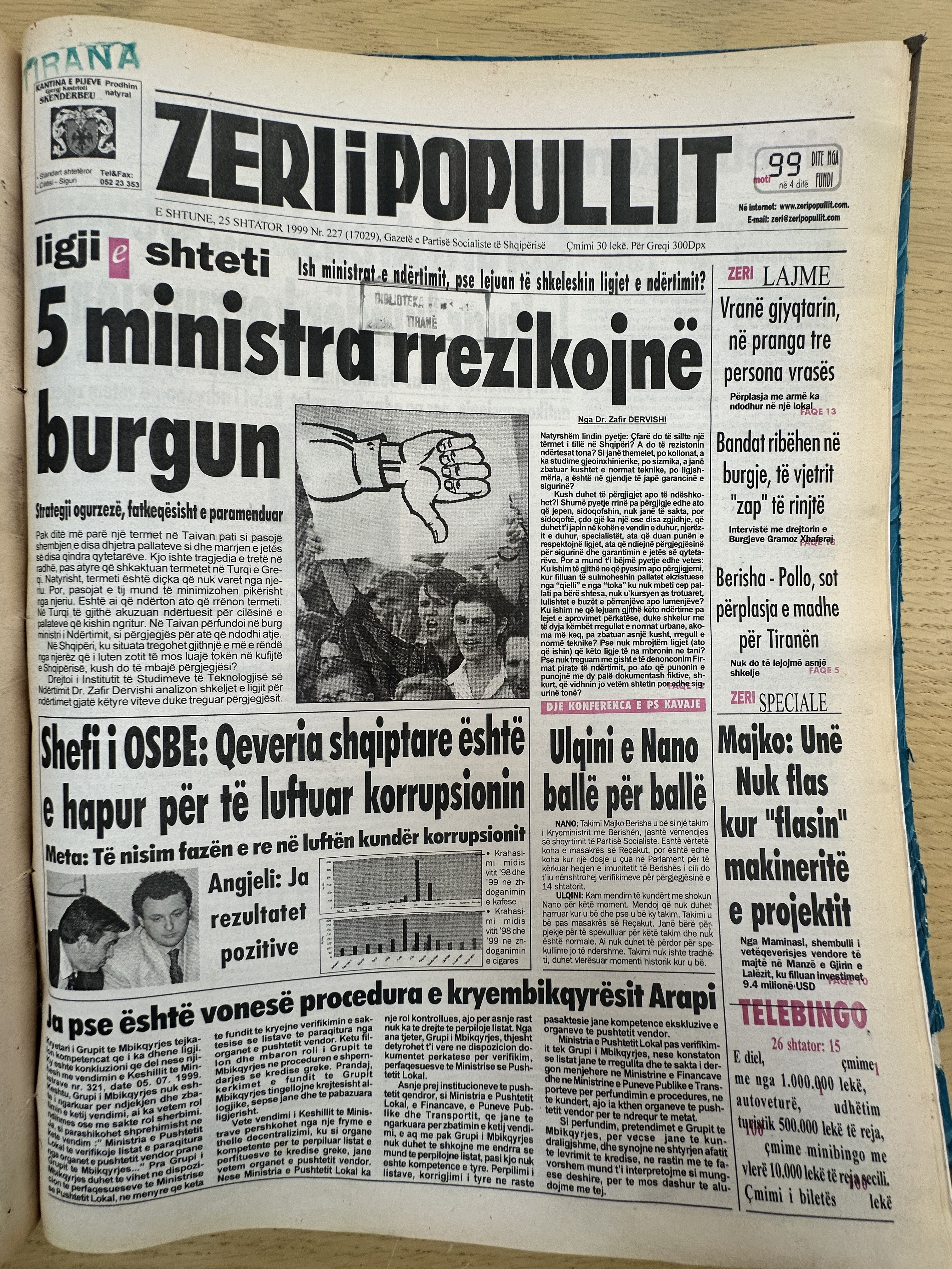 Zëri i Popullit 1999-09-25