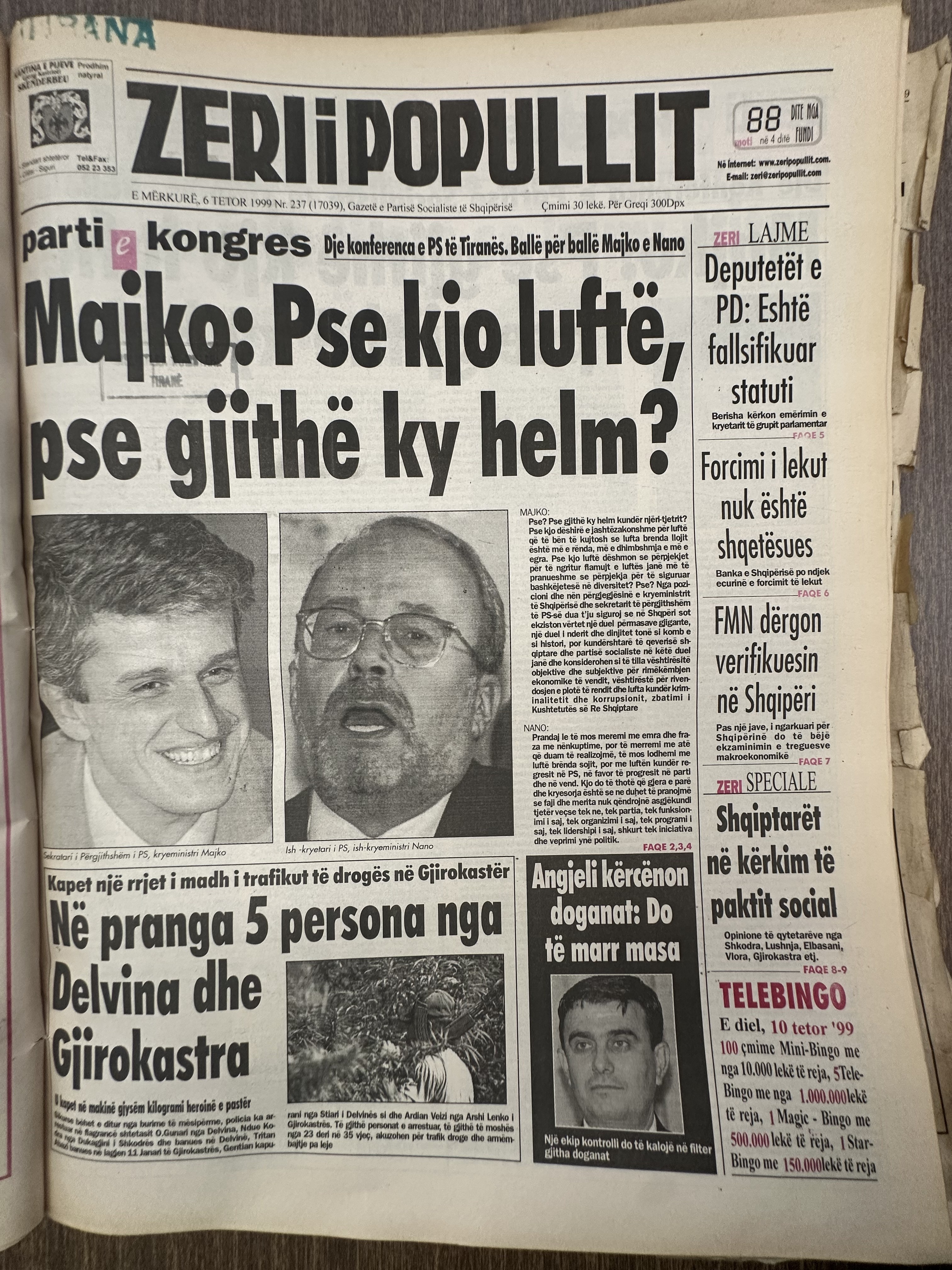 Zëri i Popullit 1999-10-06