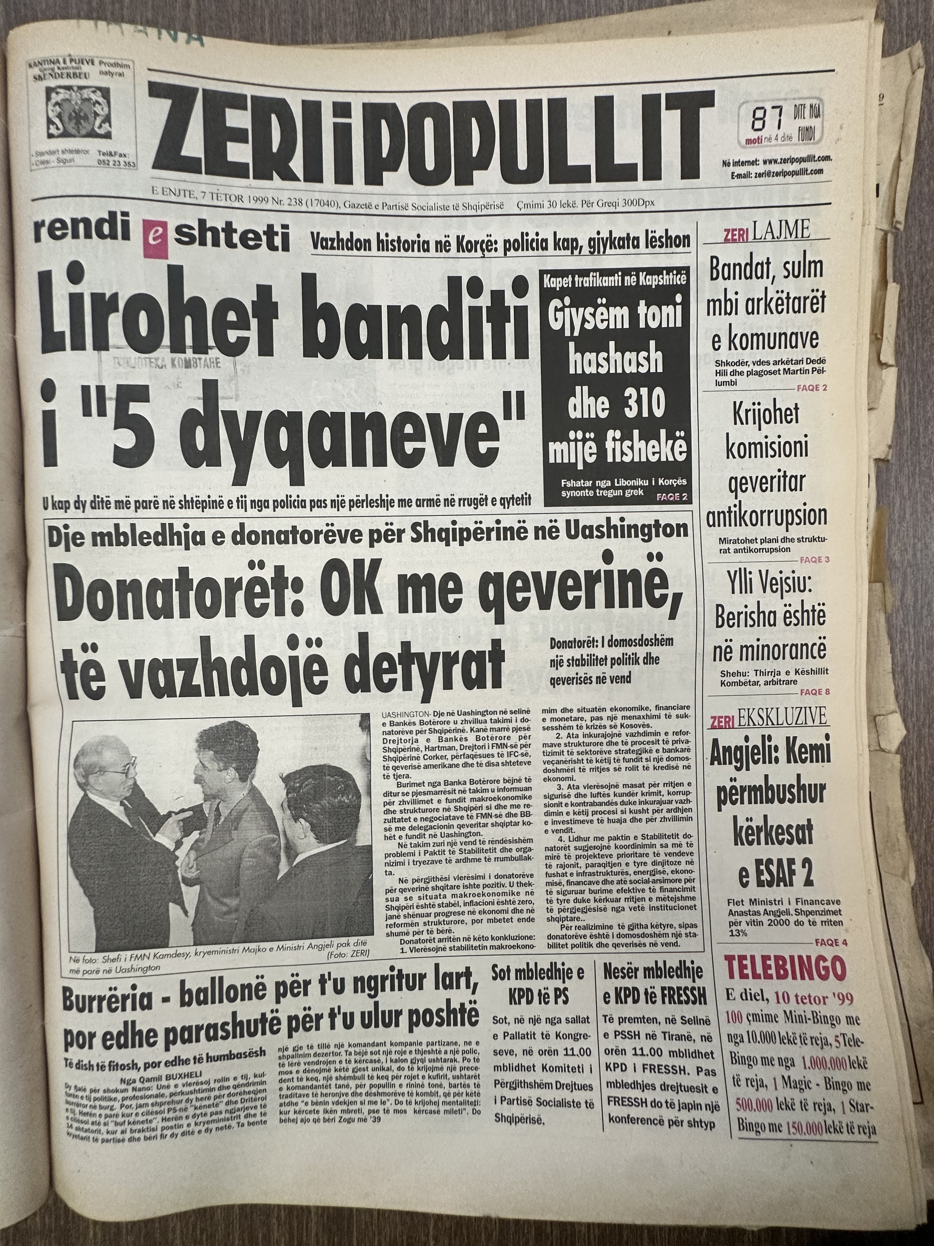 Zëri i Popullit 1999-10-02