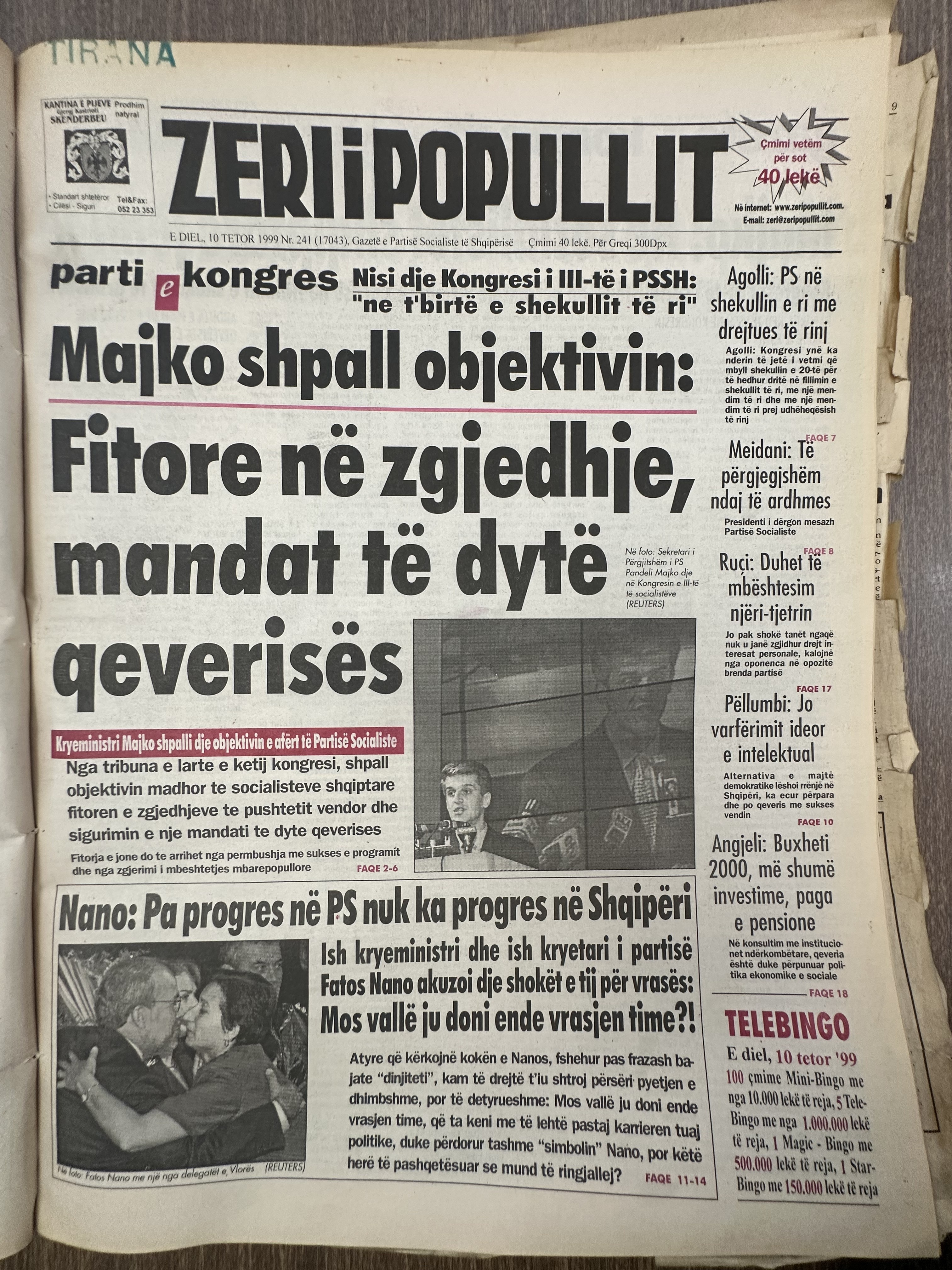 Zëri i Popullit 1999-10-10