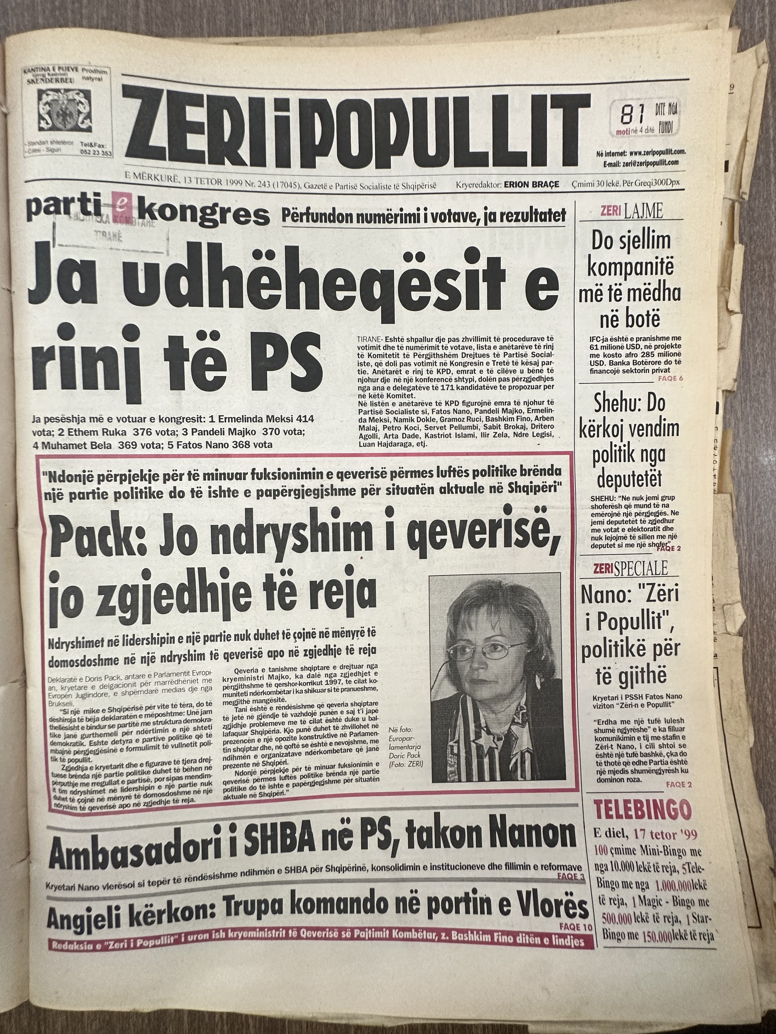 Zëri i Popullit 1999-10-13