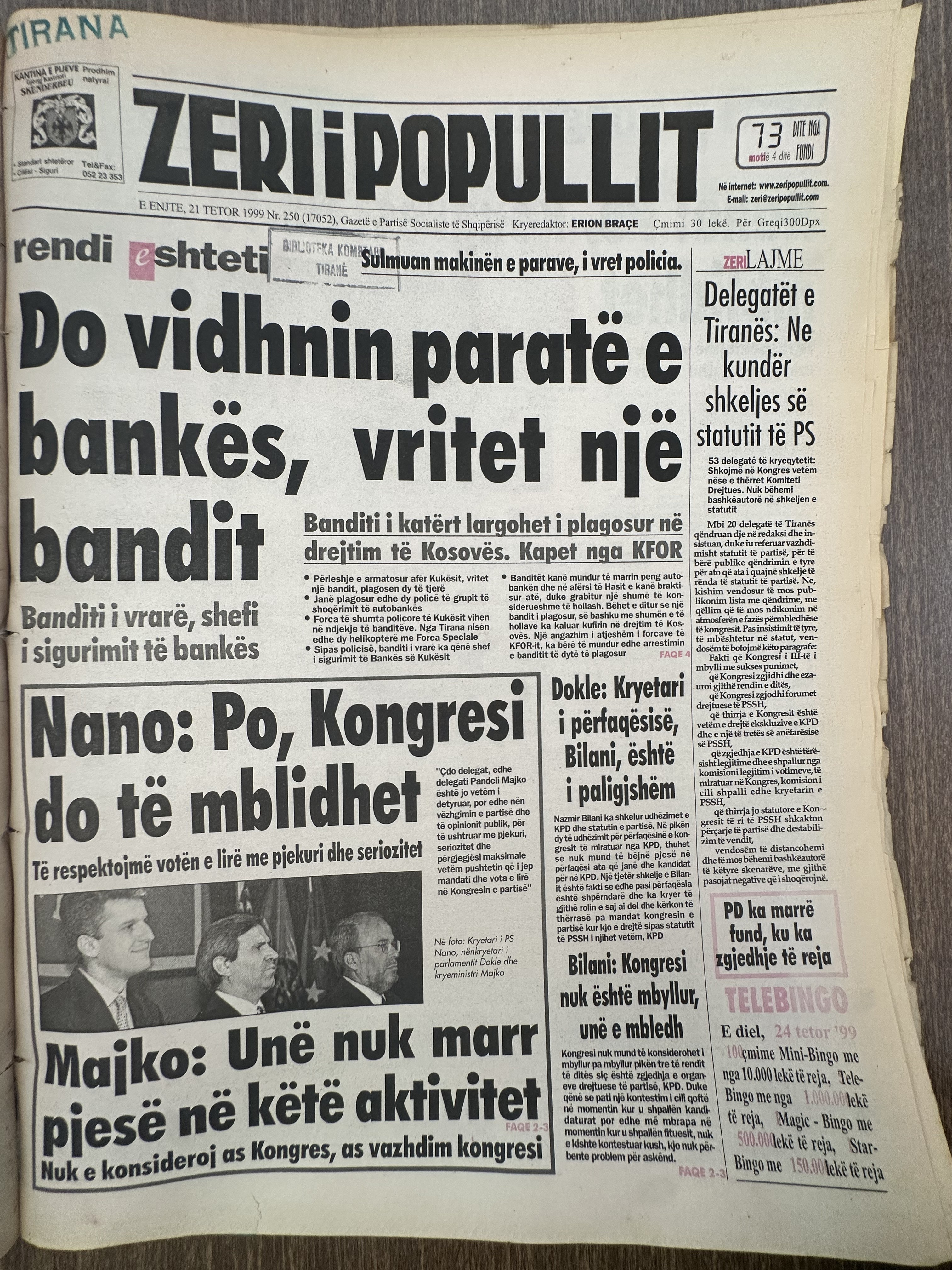 Zëri i Popullit 1999-10-21