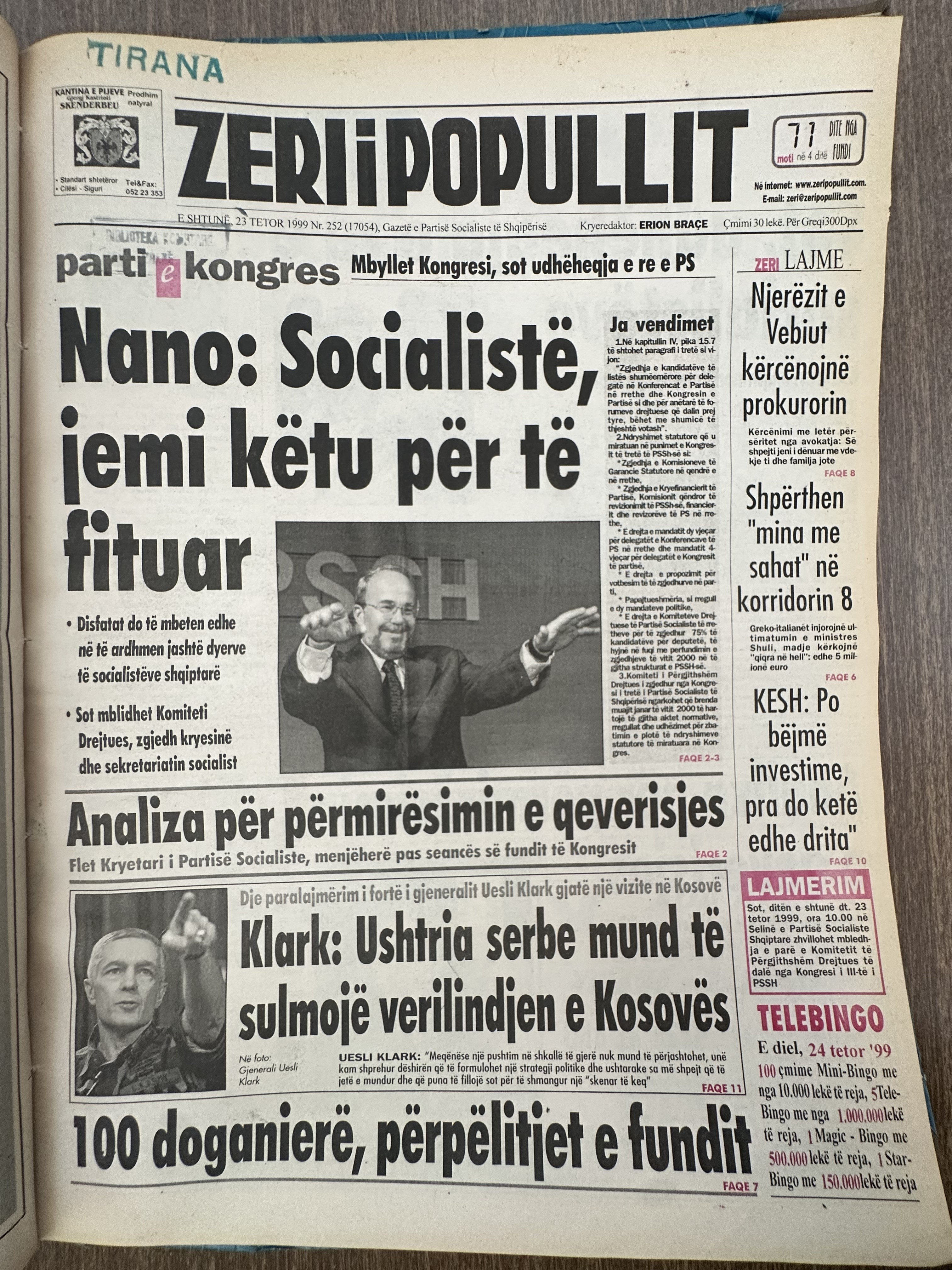 Zëri i Popullit 1999-10-23