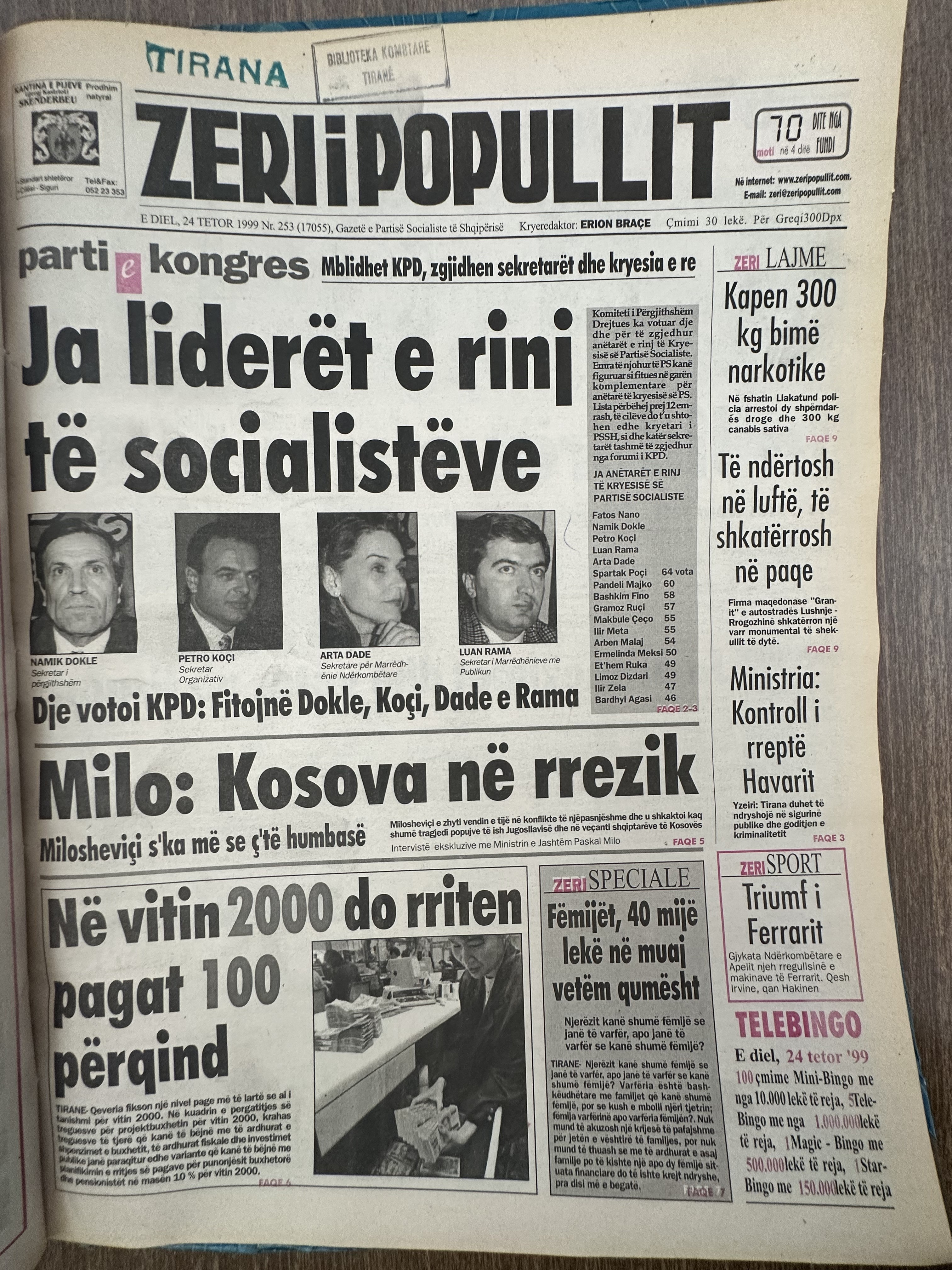 Zëri i Popullit 1999-10-24