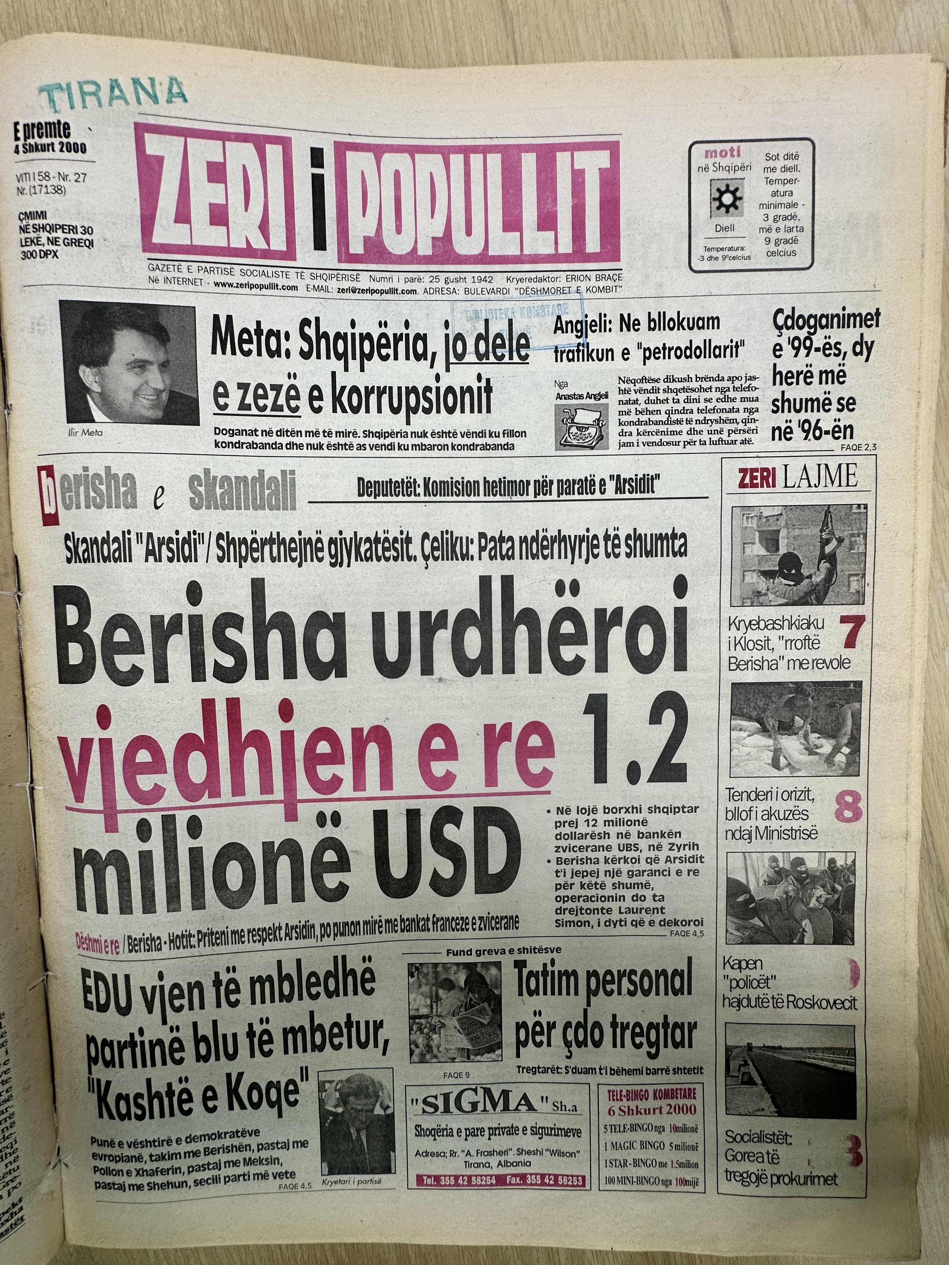 Zëri i Popullit 2000-02-04