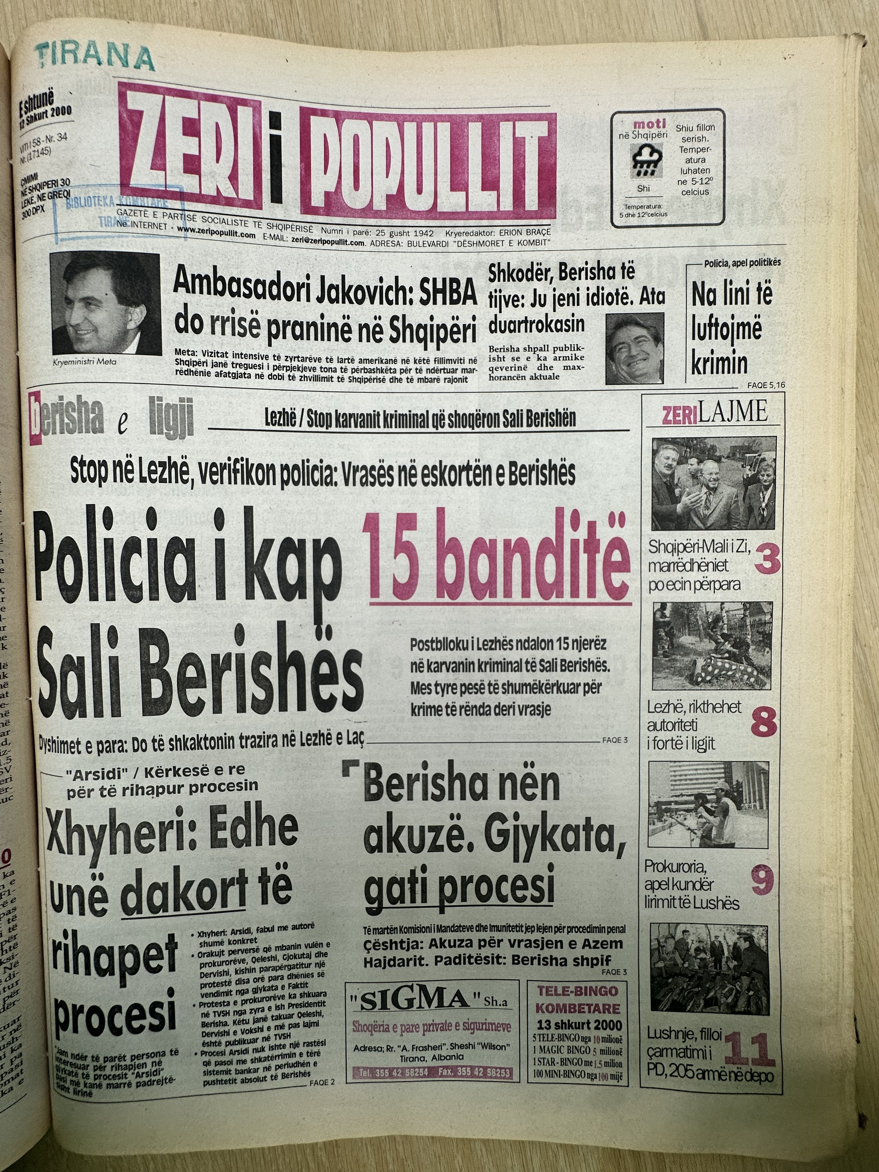 Zëri i Popullit 2000-02-19