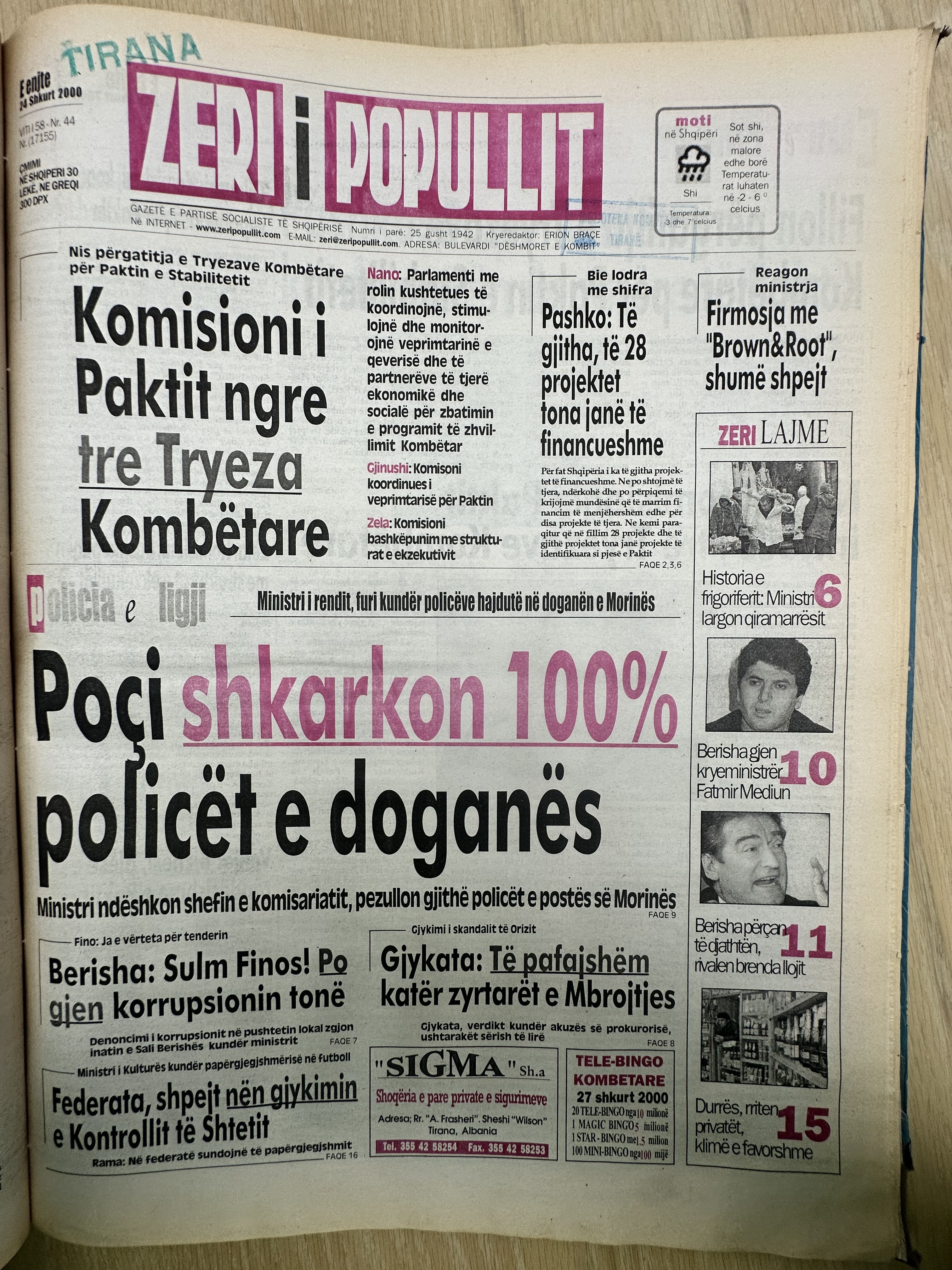 Zëri i Popullit 2000-02-24