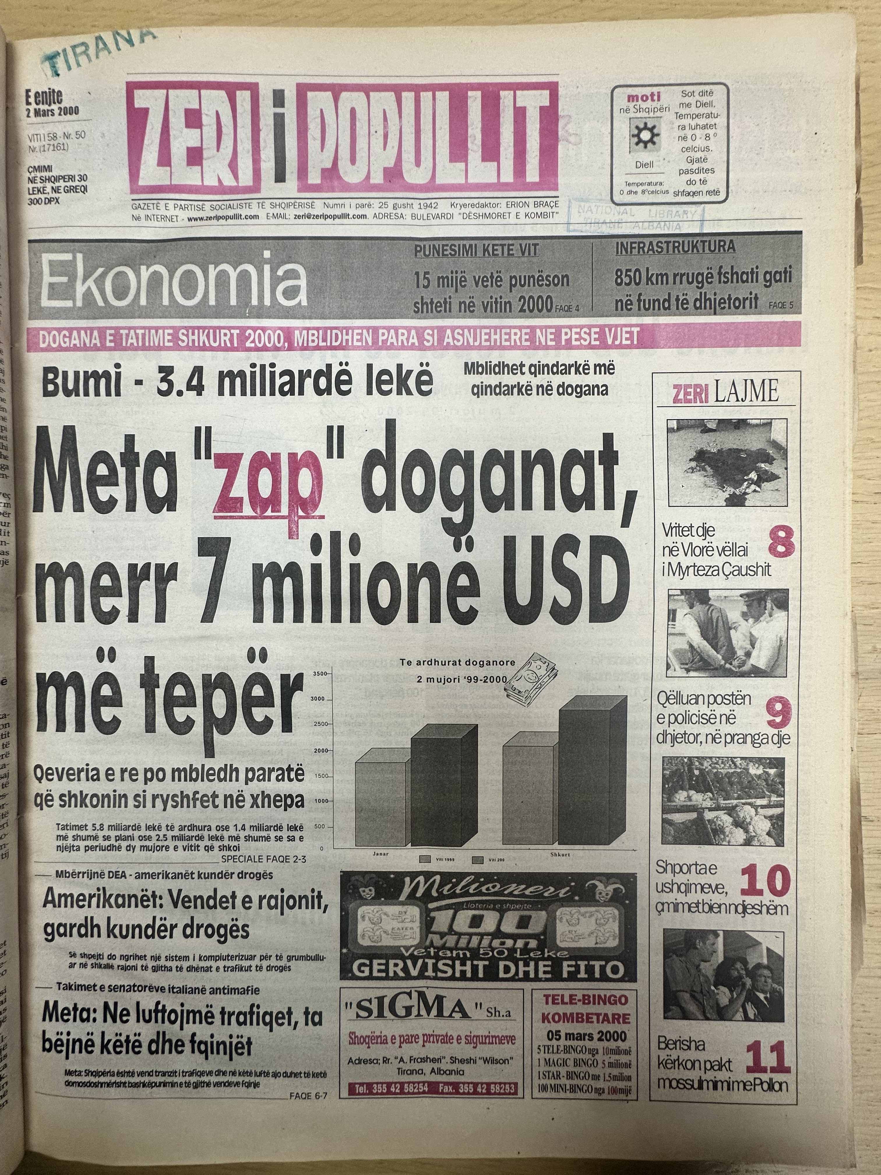 Zëri i Popullit 2000-03-02