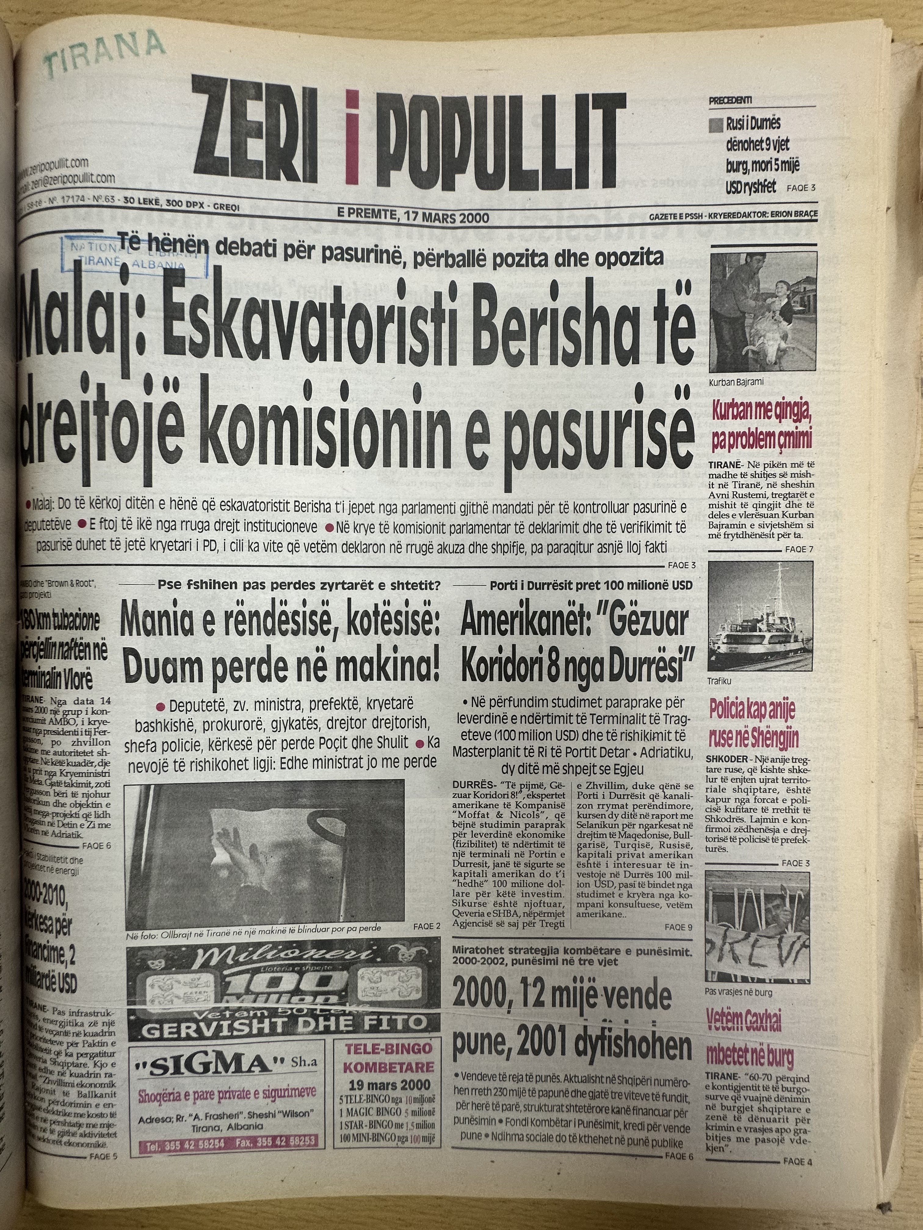 Zëri i Popullit 2000-03-17