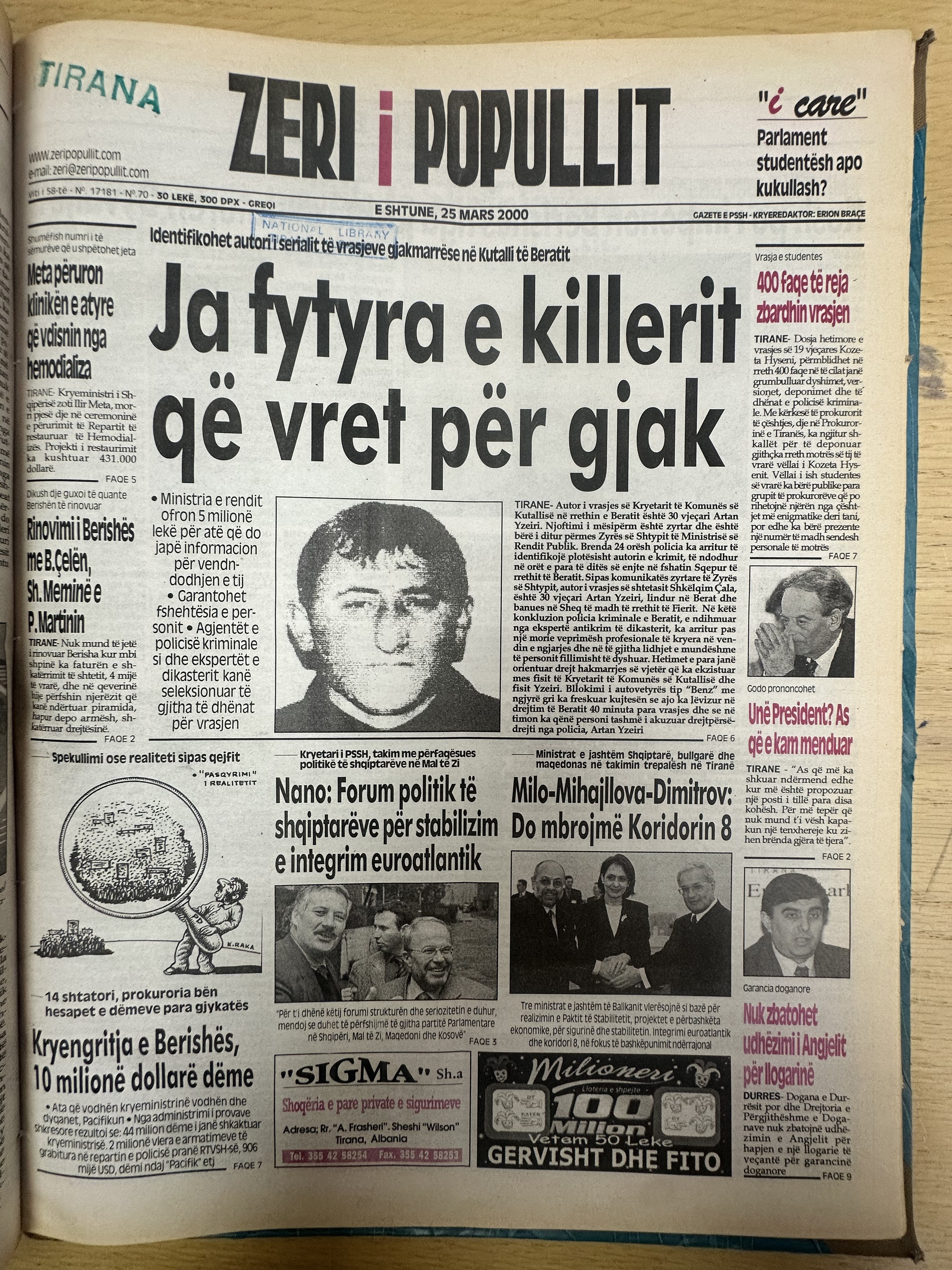 Zëri i Popullit 2000-03-25