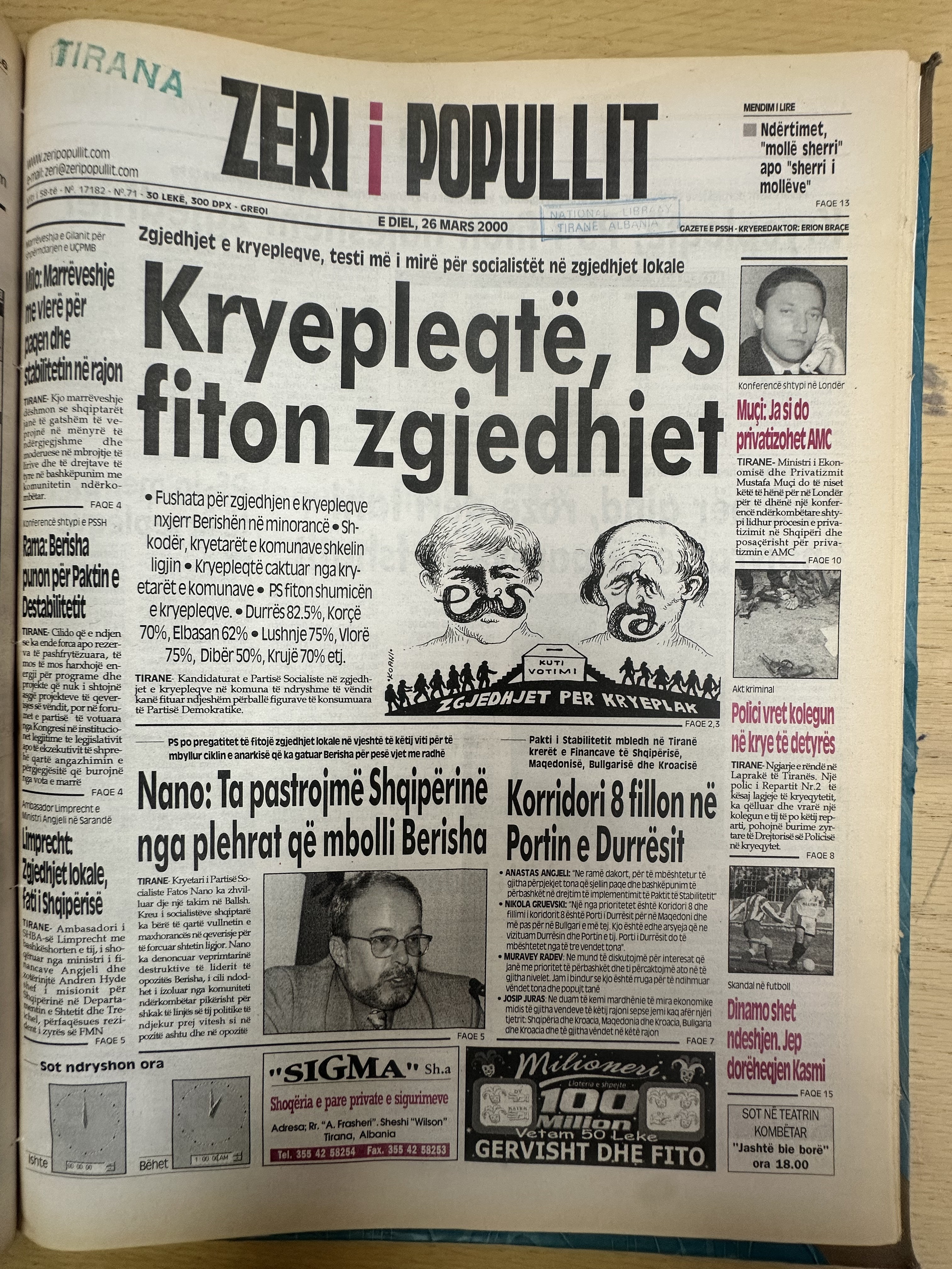Zëri i Popullit 2000-03-26