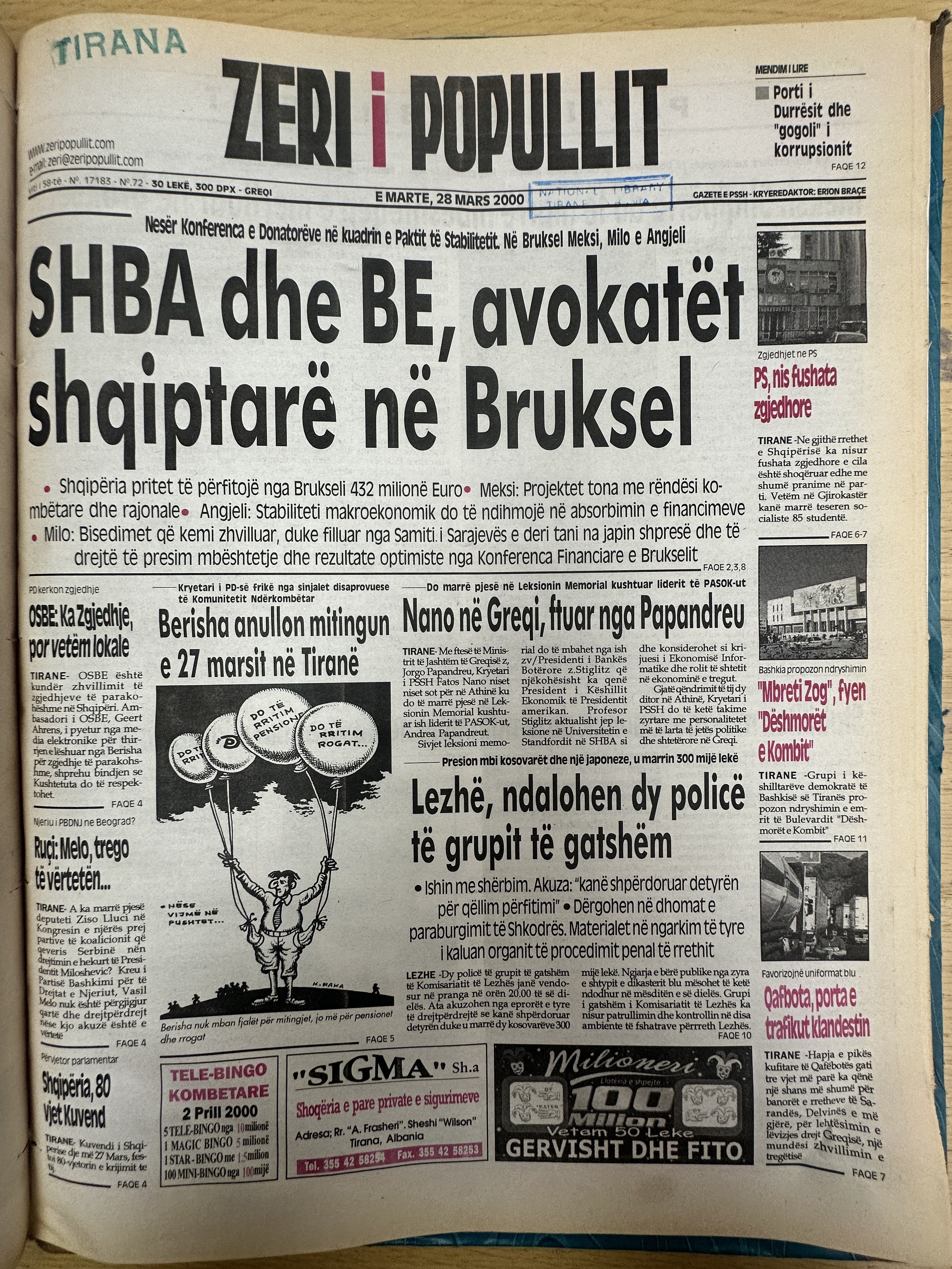 Zëri i Popullit 2000-03-28