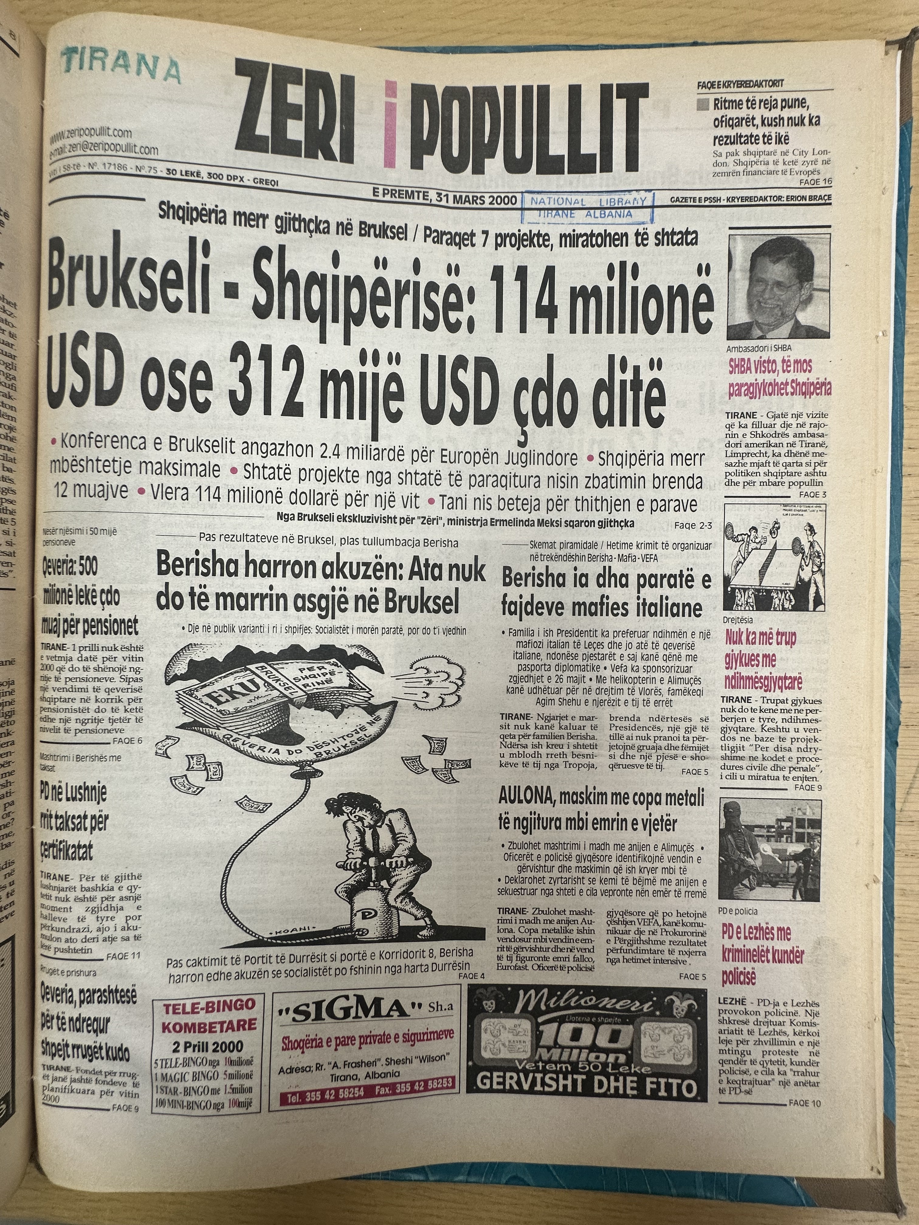 Zëri i Popullit 2000-03-31