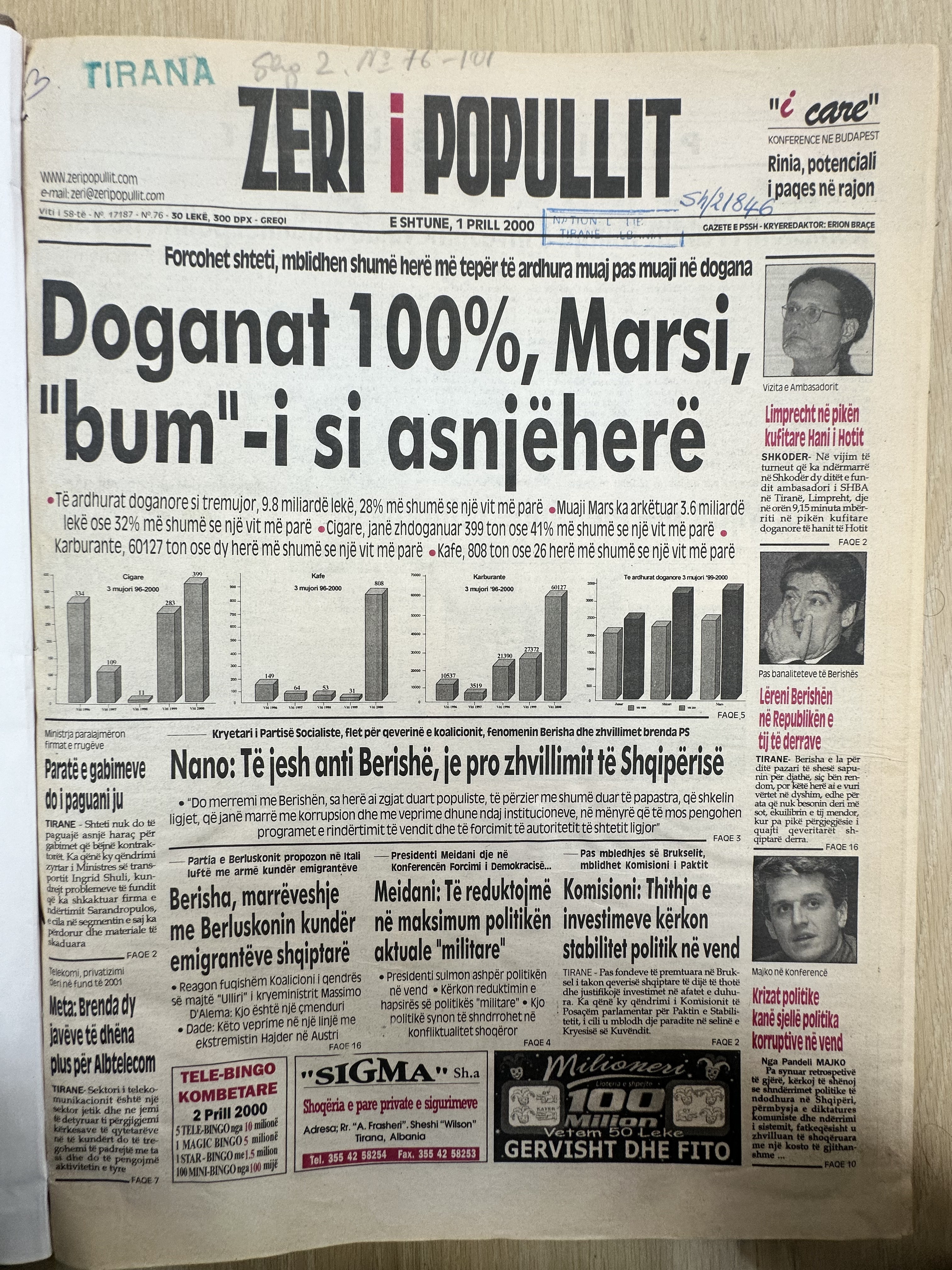 Zëri i Popullit 2000-04-01