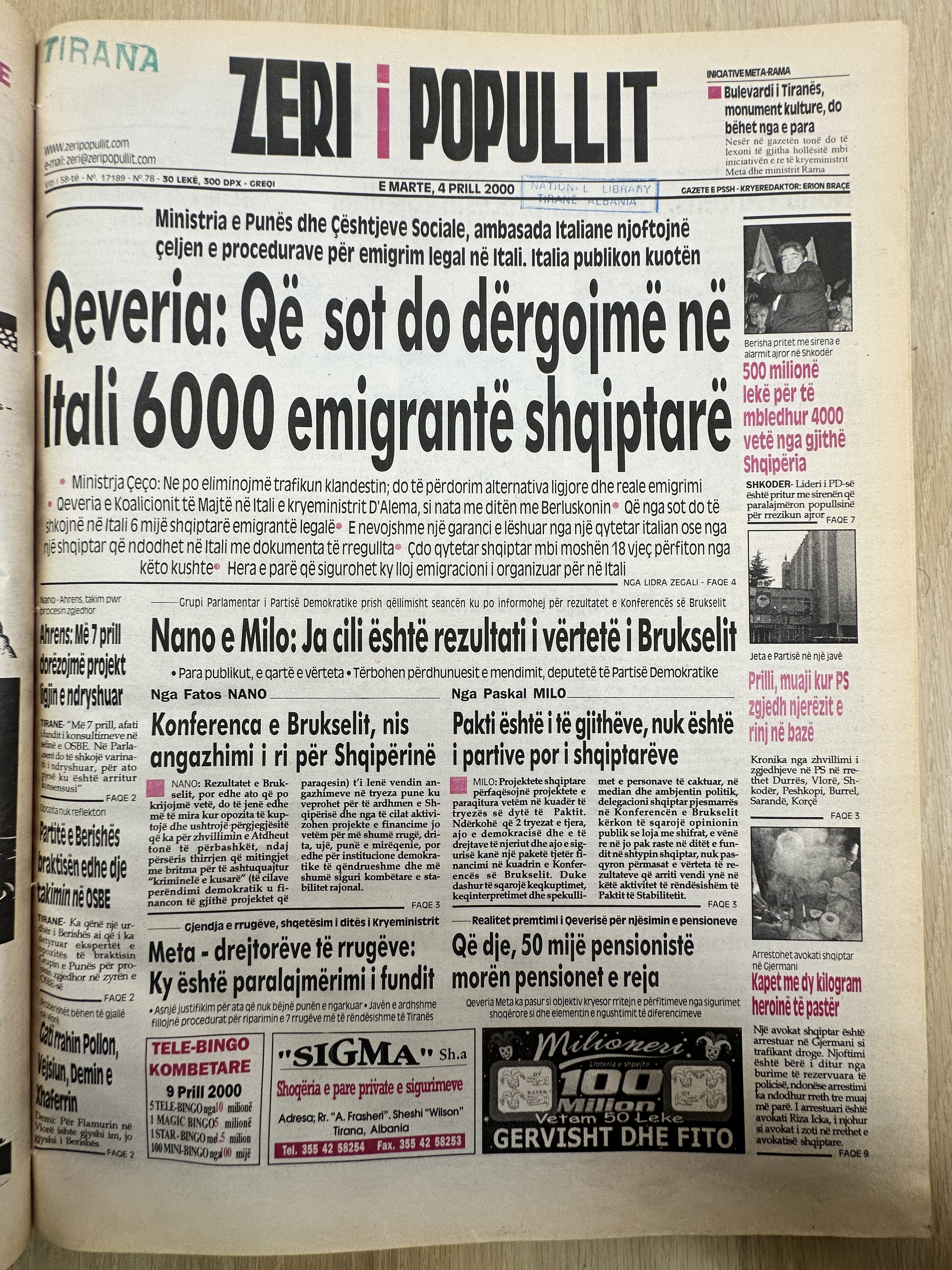 Zëri i Popullit 2000-04-04