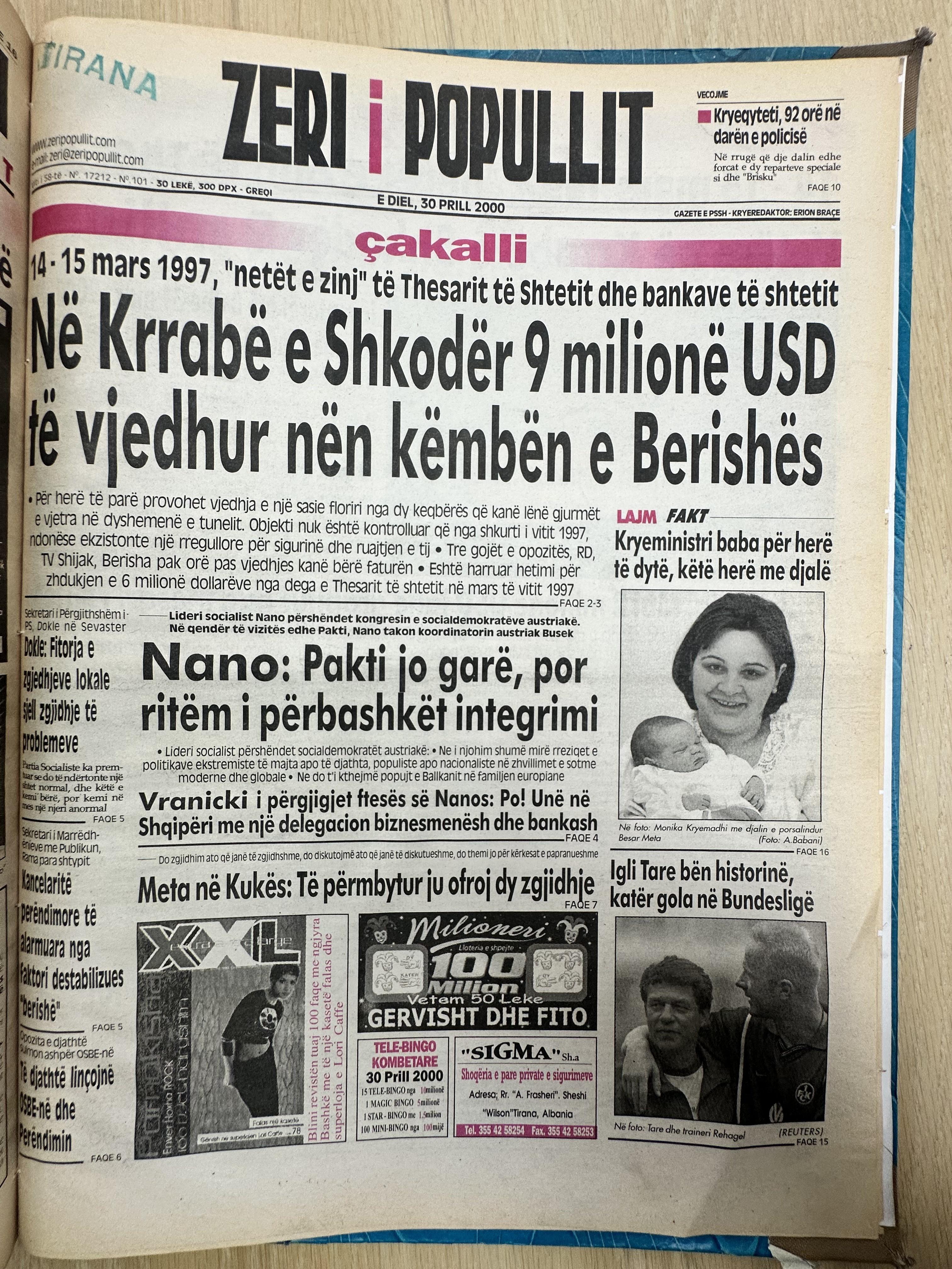 Zëri i Popullit 2000-04-30