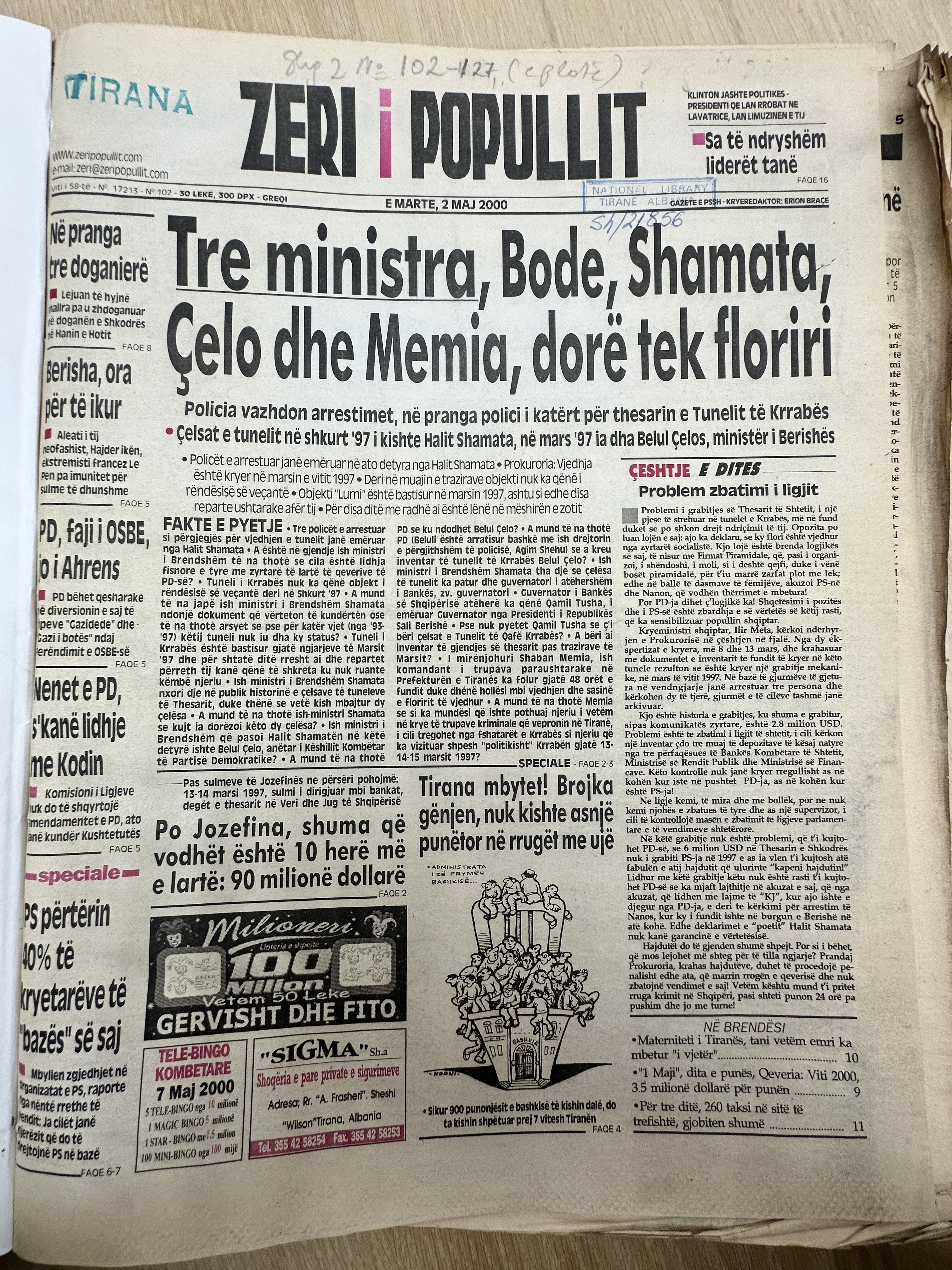 Zëri i Popullit 2000-05-02