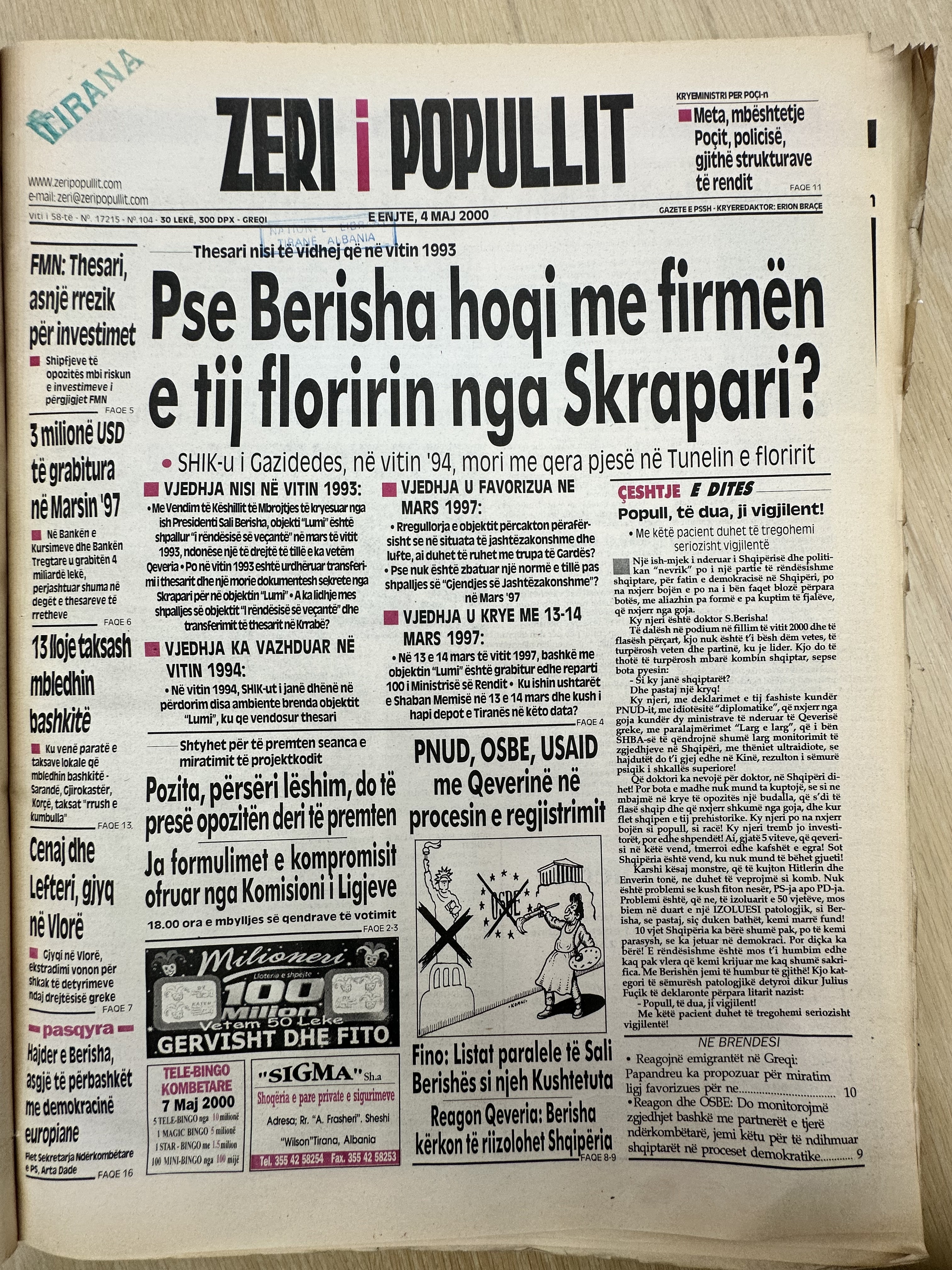 Zëri i Popullit 2000-05-04