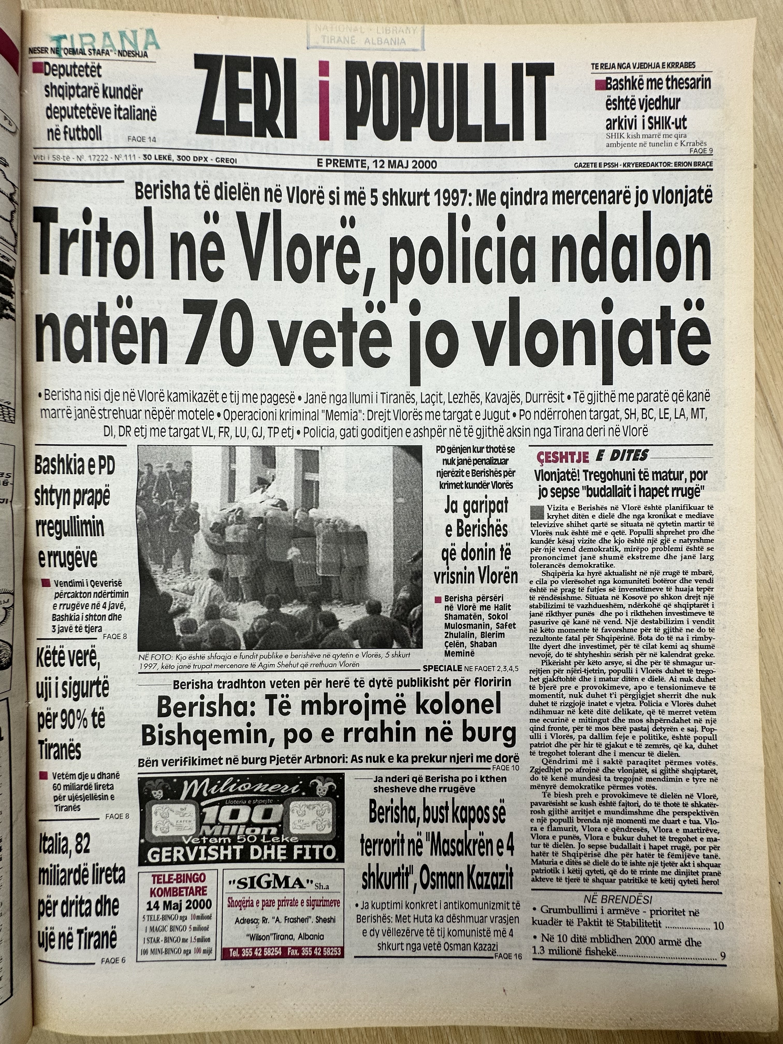 Zëri i Popullit 2000-05-12