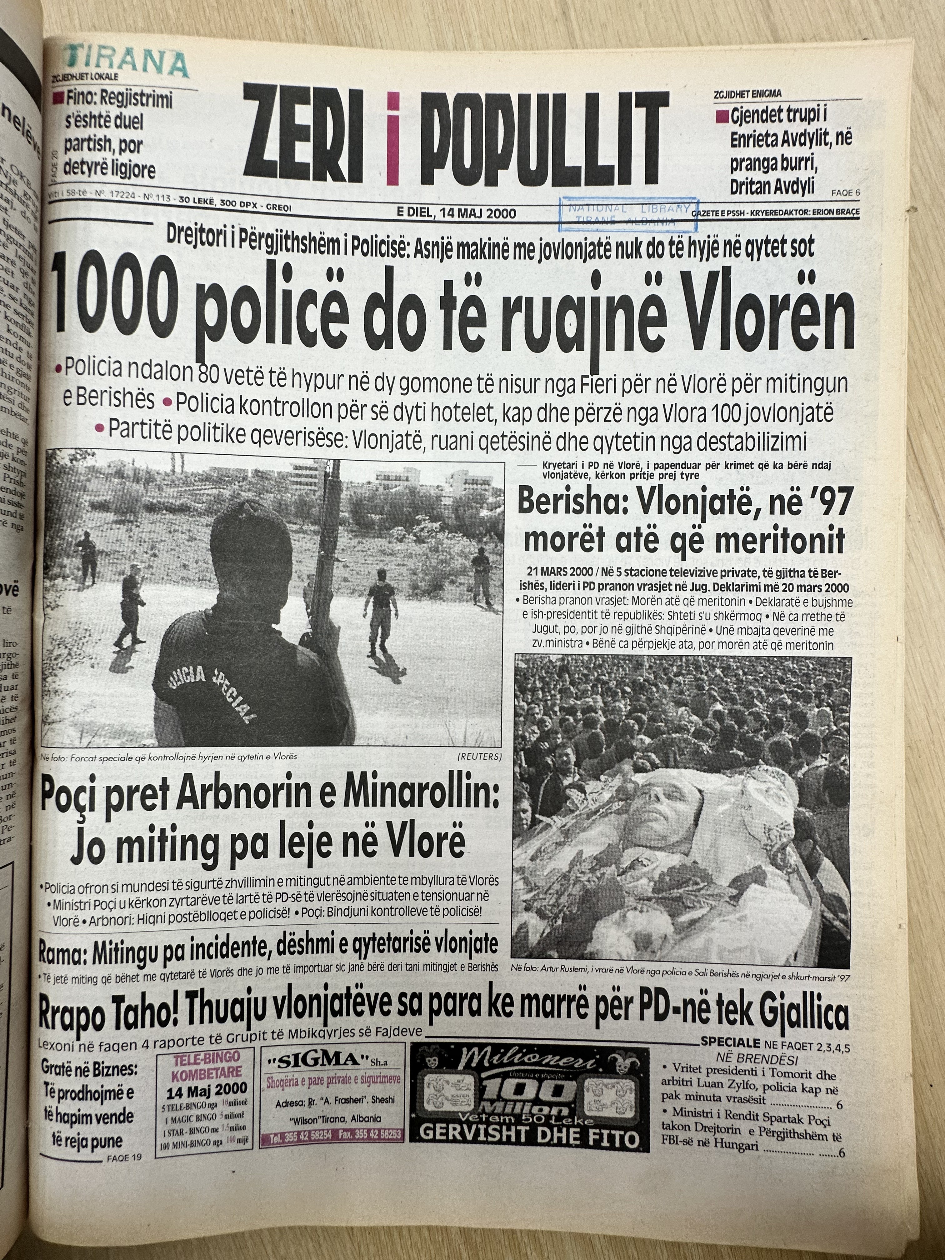 Zëri i Popullit 2000-05-14