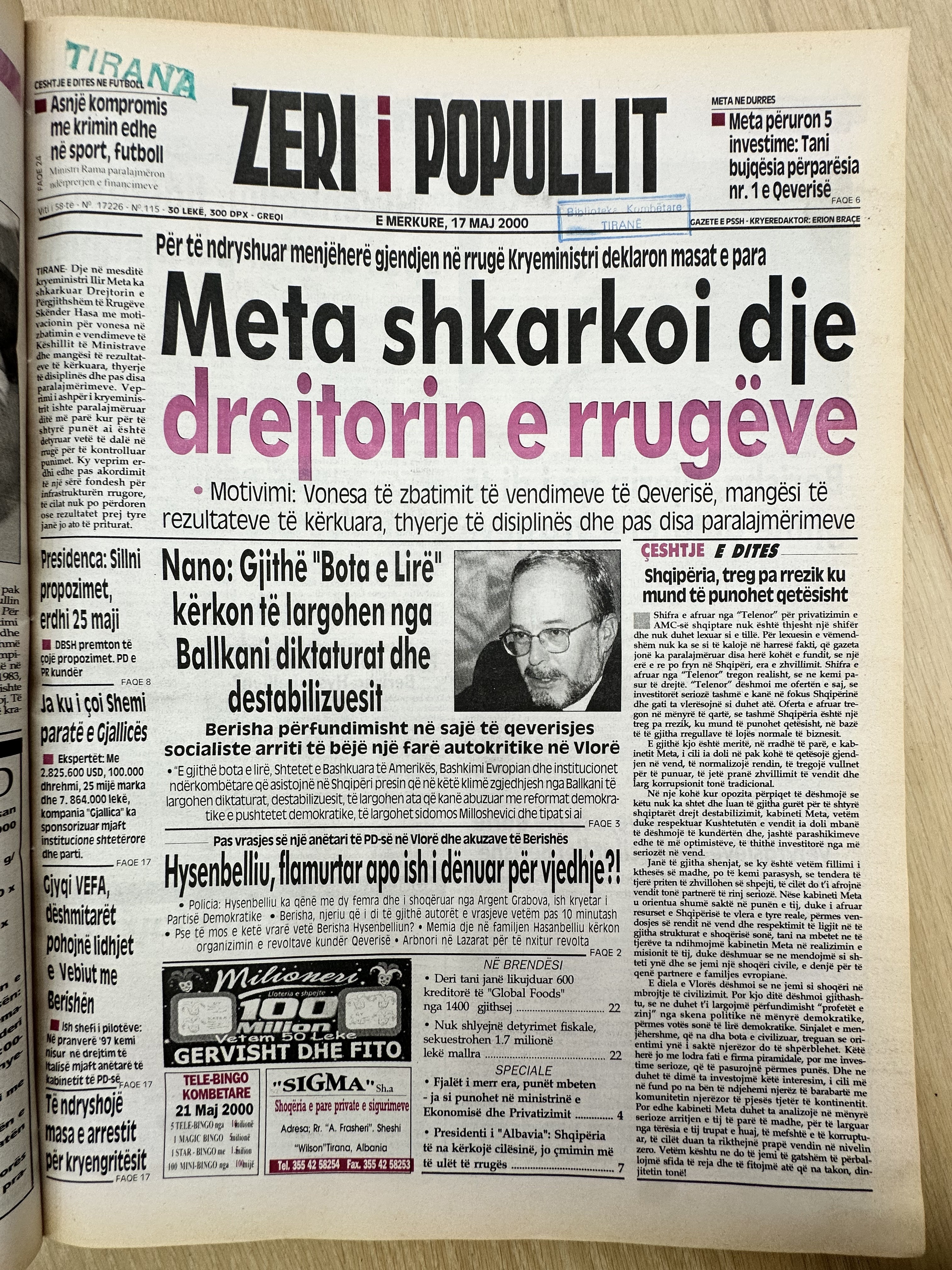 Zëri i Popullit 2000-05-17