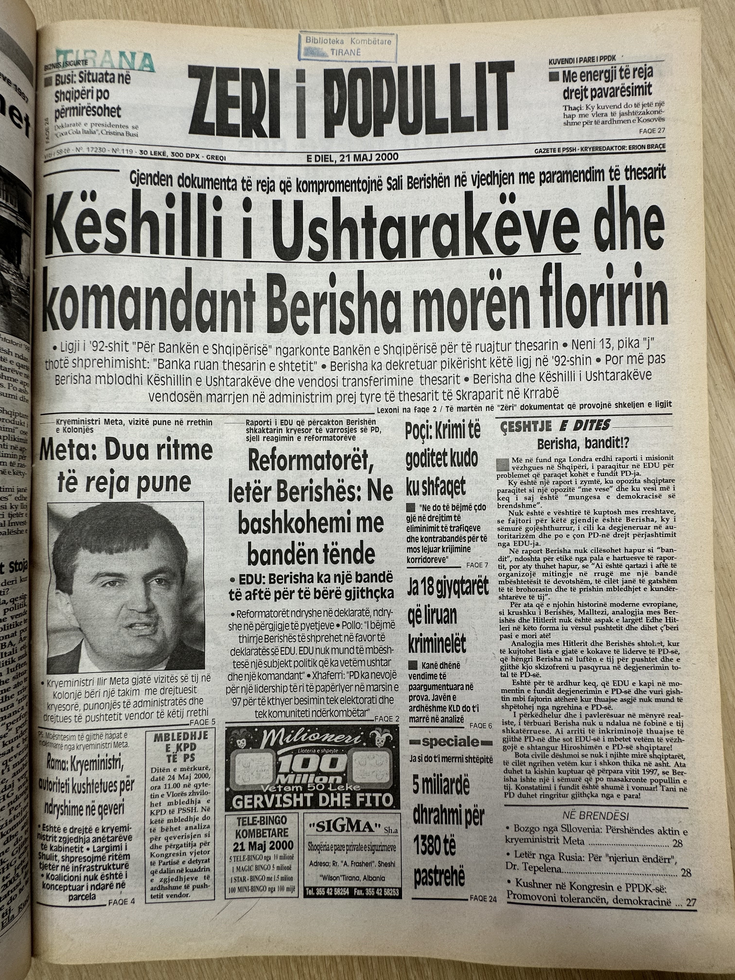 Zëri i Popullit 2000-05-21