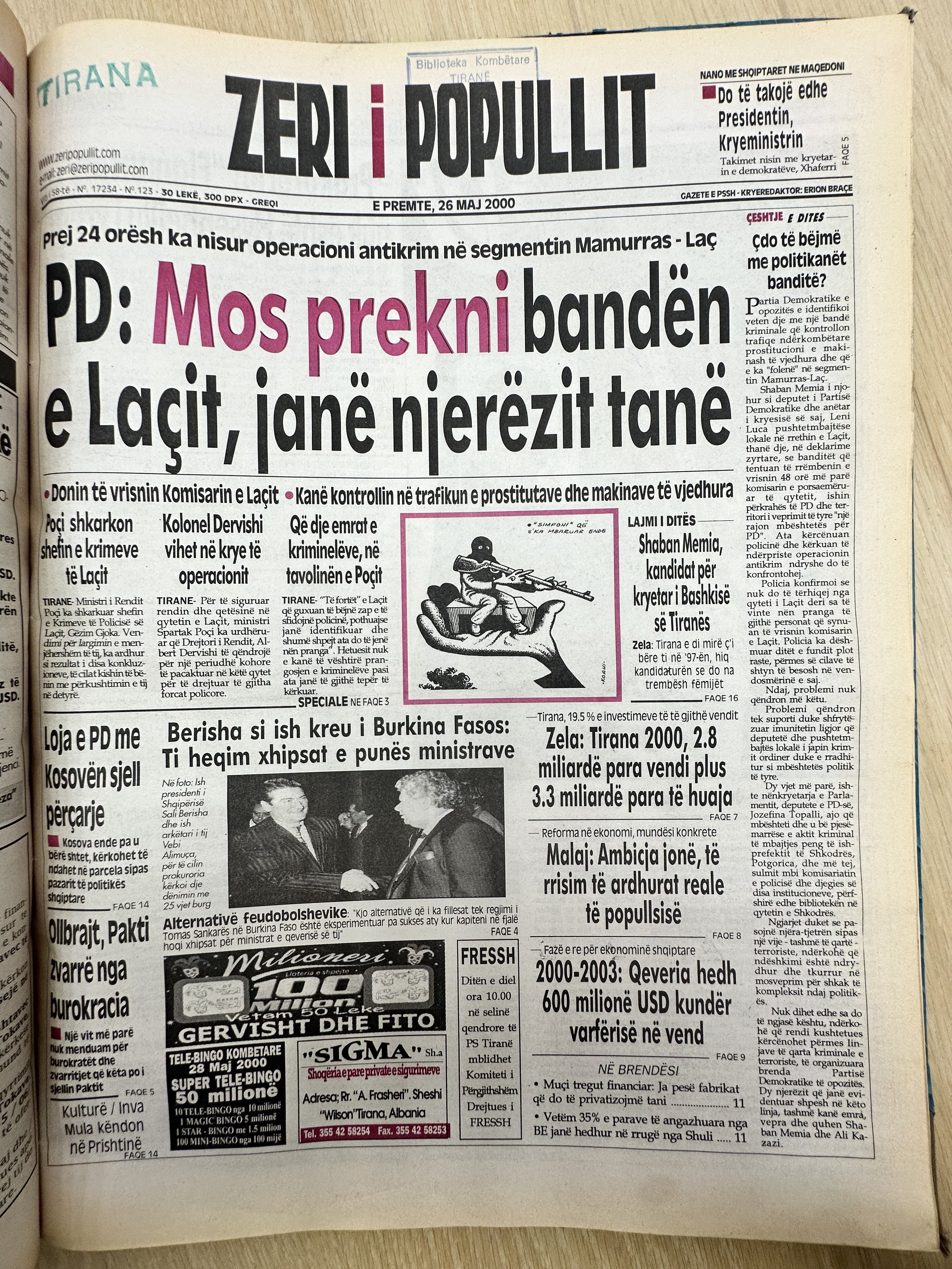 Zëri i Popullit 2000-05-26