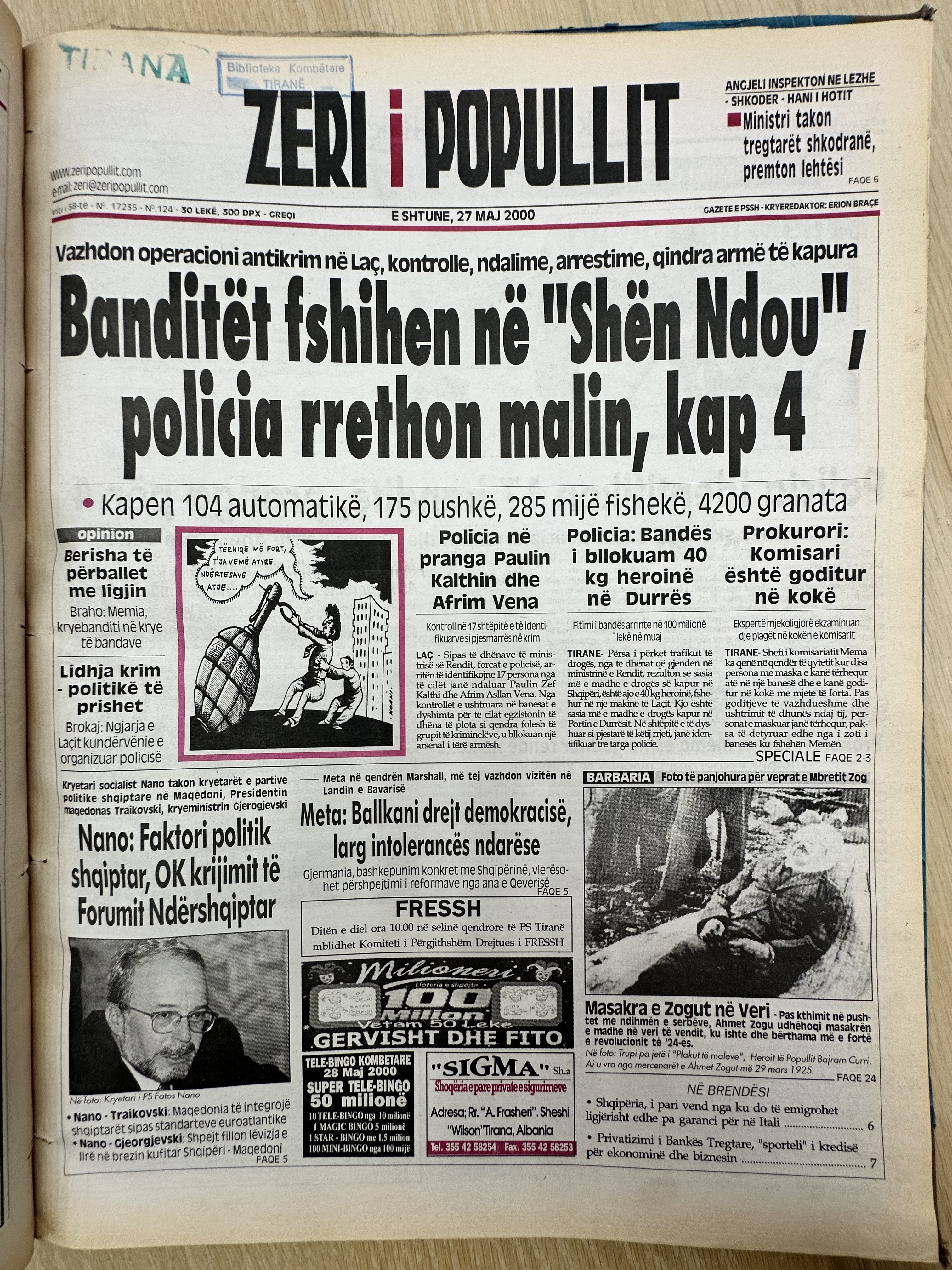 Zëri i Popullit 2000-05-27