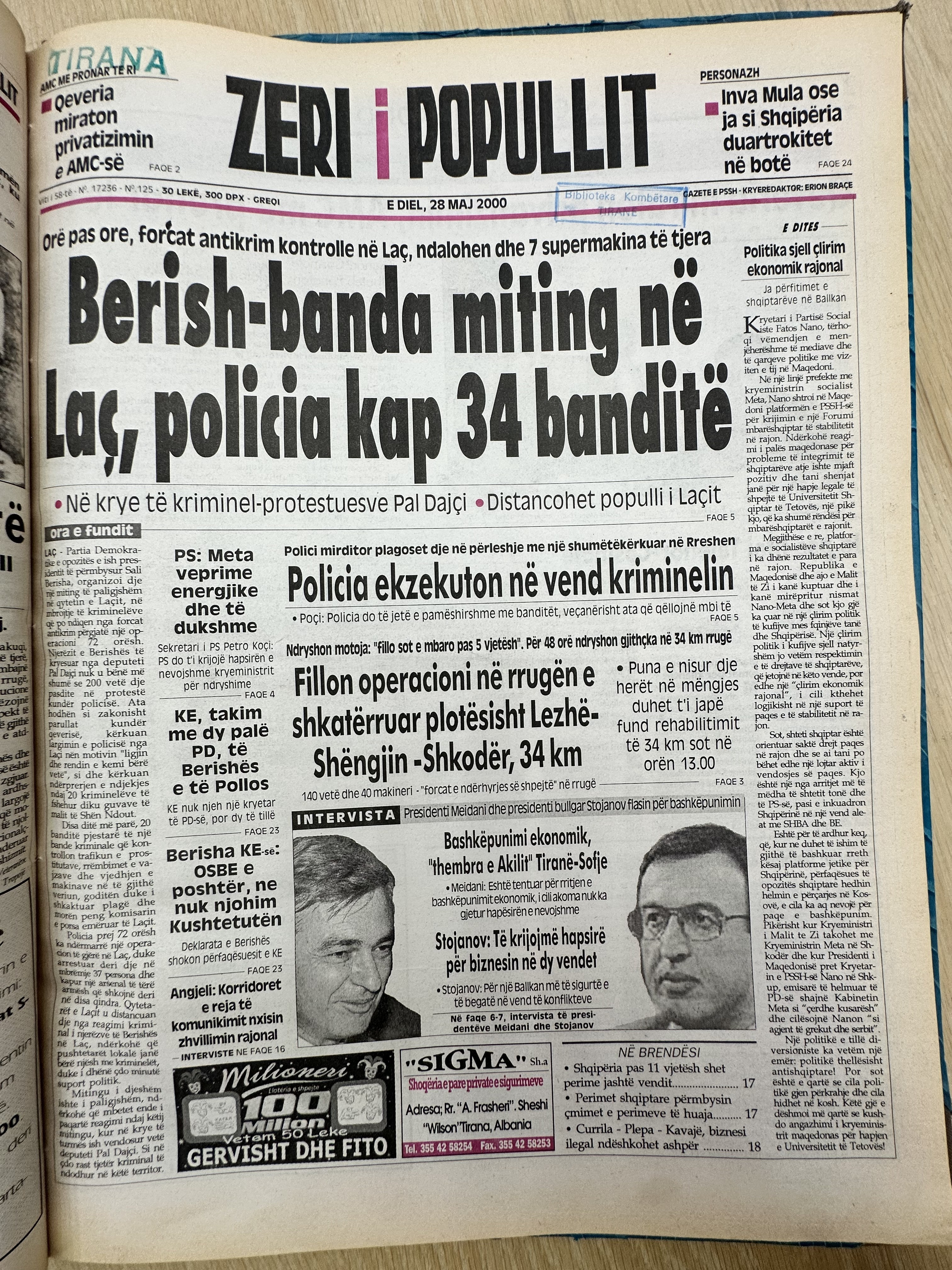 Zëri i Popullit 2000-05-28