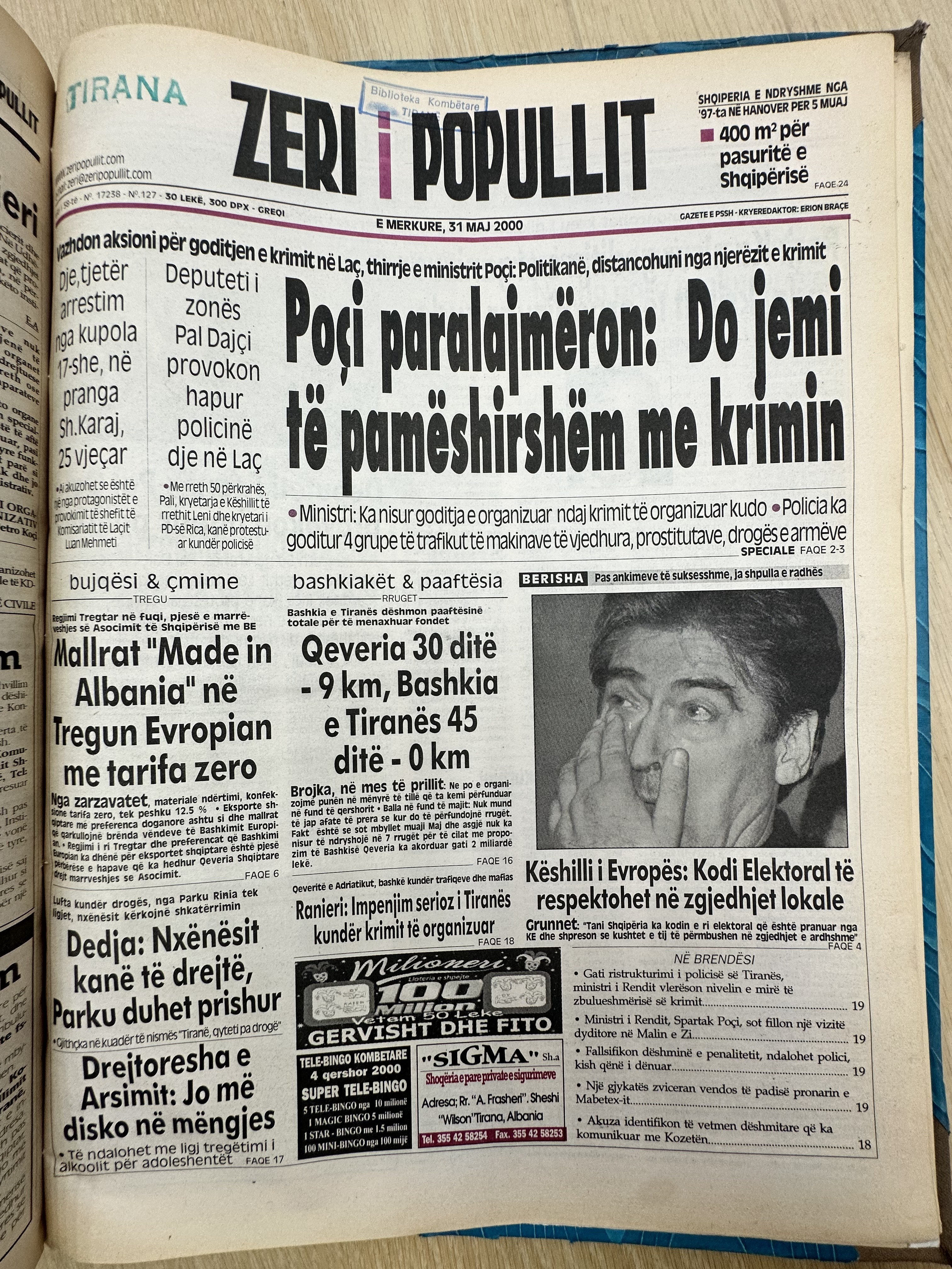 Zëri i Popullit 2000-05-31