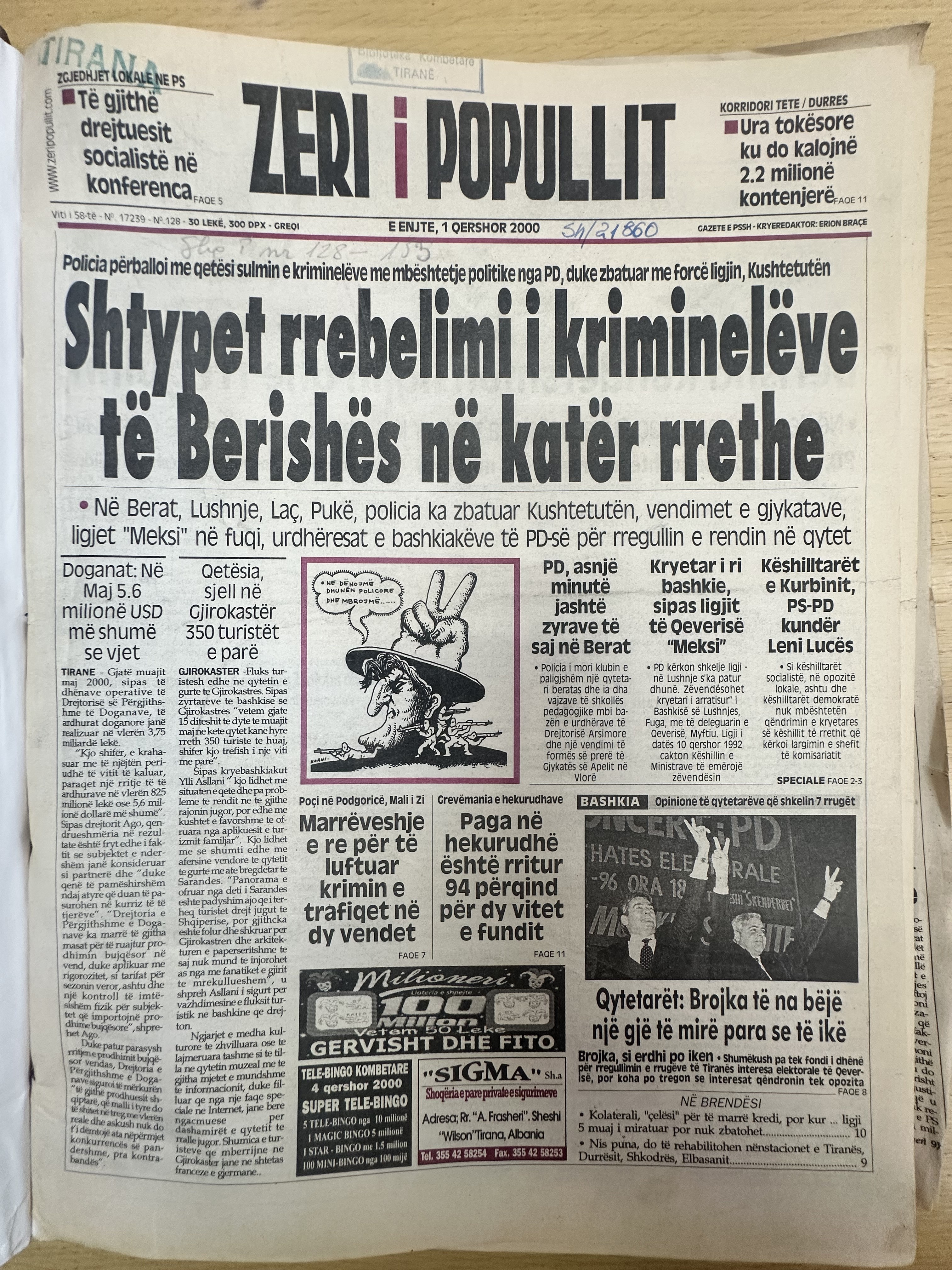 Zëri i Popullit 2000-06-01
